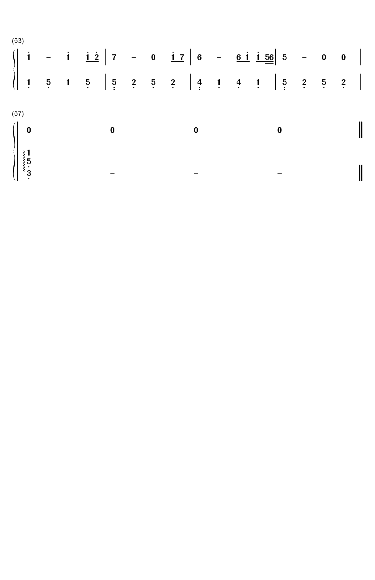 离开我你快乐吗-离开我你有没有得到想要的快乐-抖音双手简谱预览3