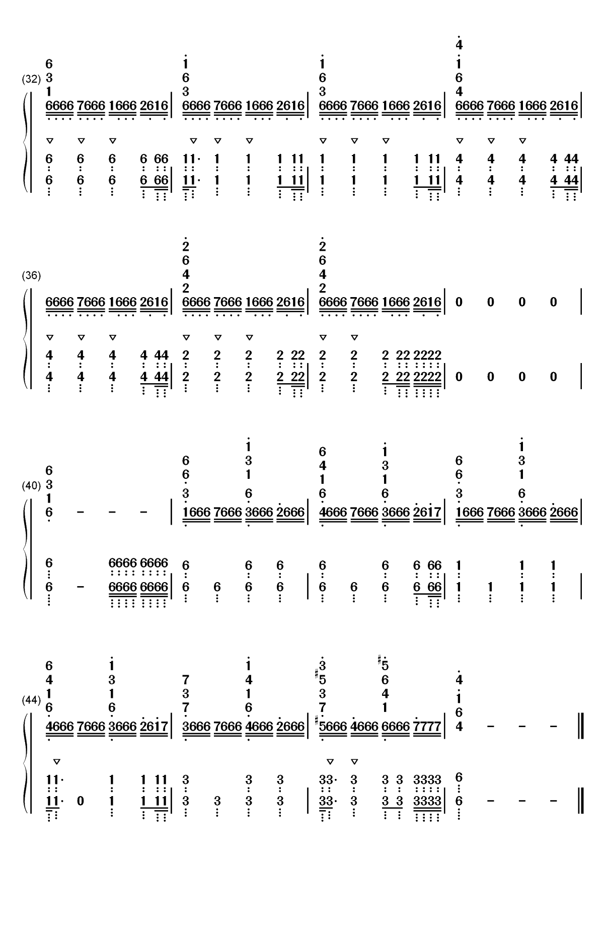 复仇者联盟4终局之战-官方预告音乐双手简谱预览3