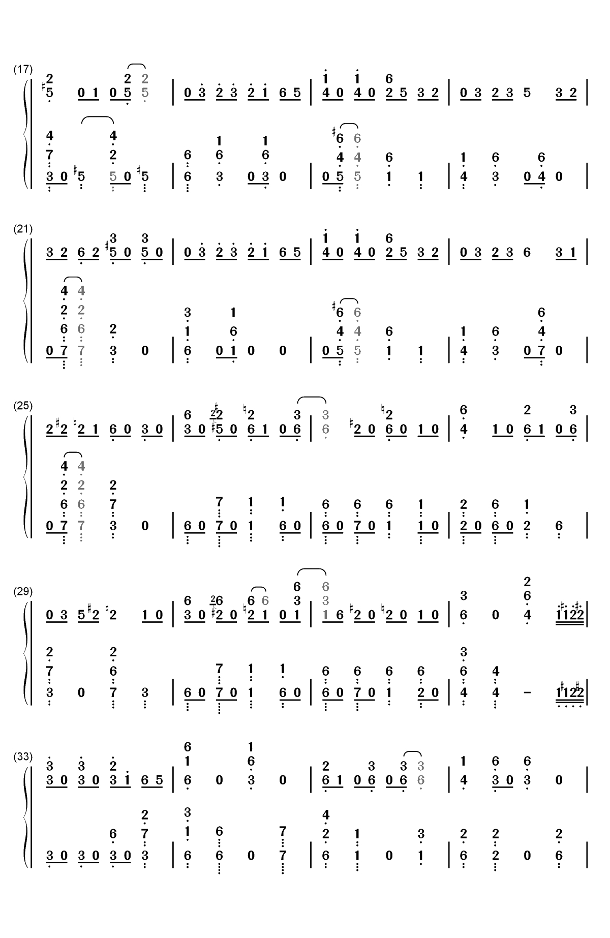 GIN TONIC ~オヤジ~-大岳香子双手简谱预览2