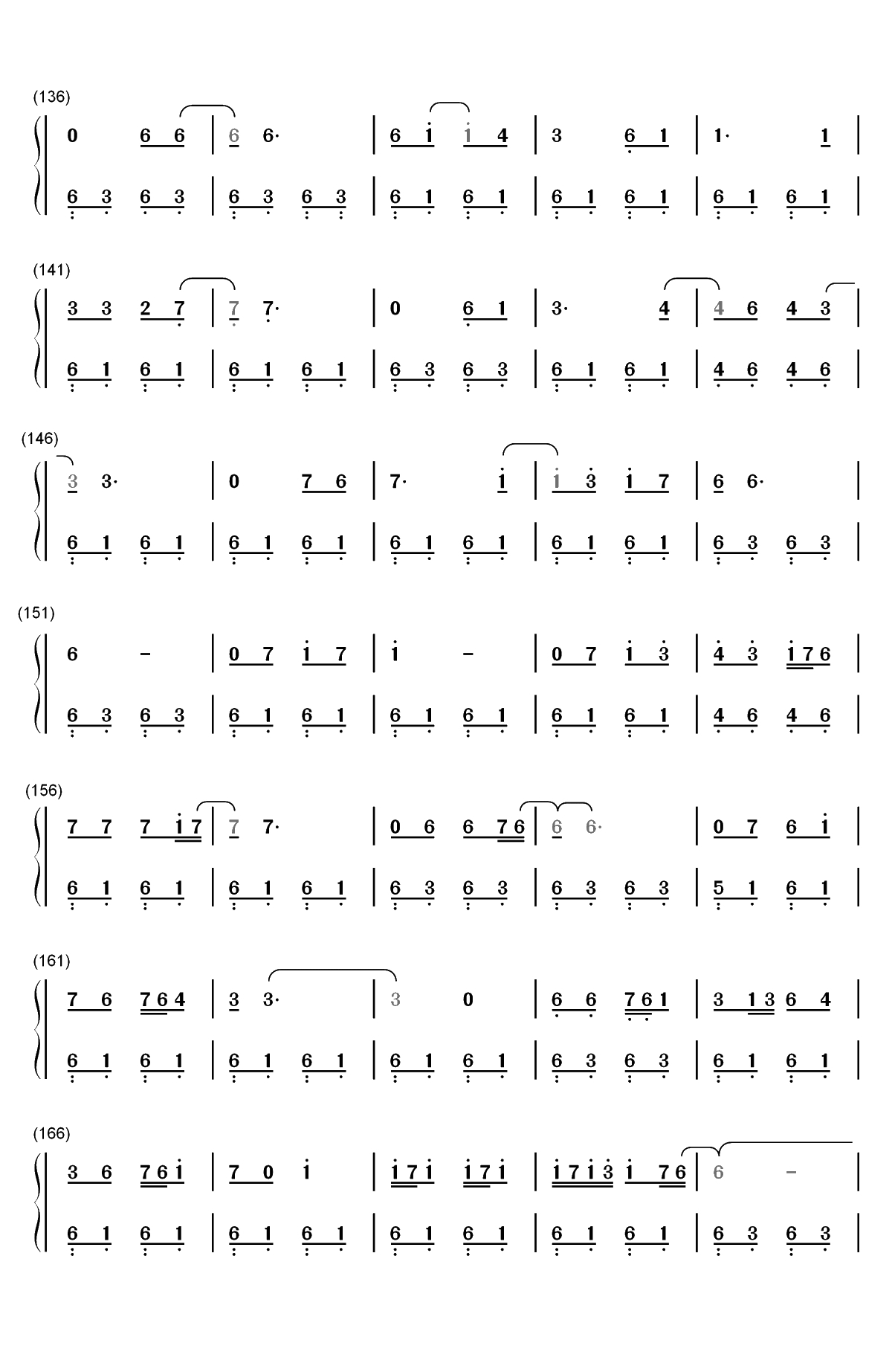 なみだの操-涙の操-樱桃小丸子插曲双手简谱预览5