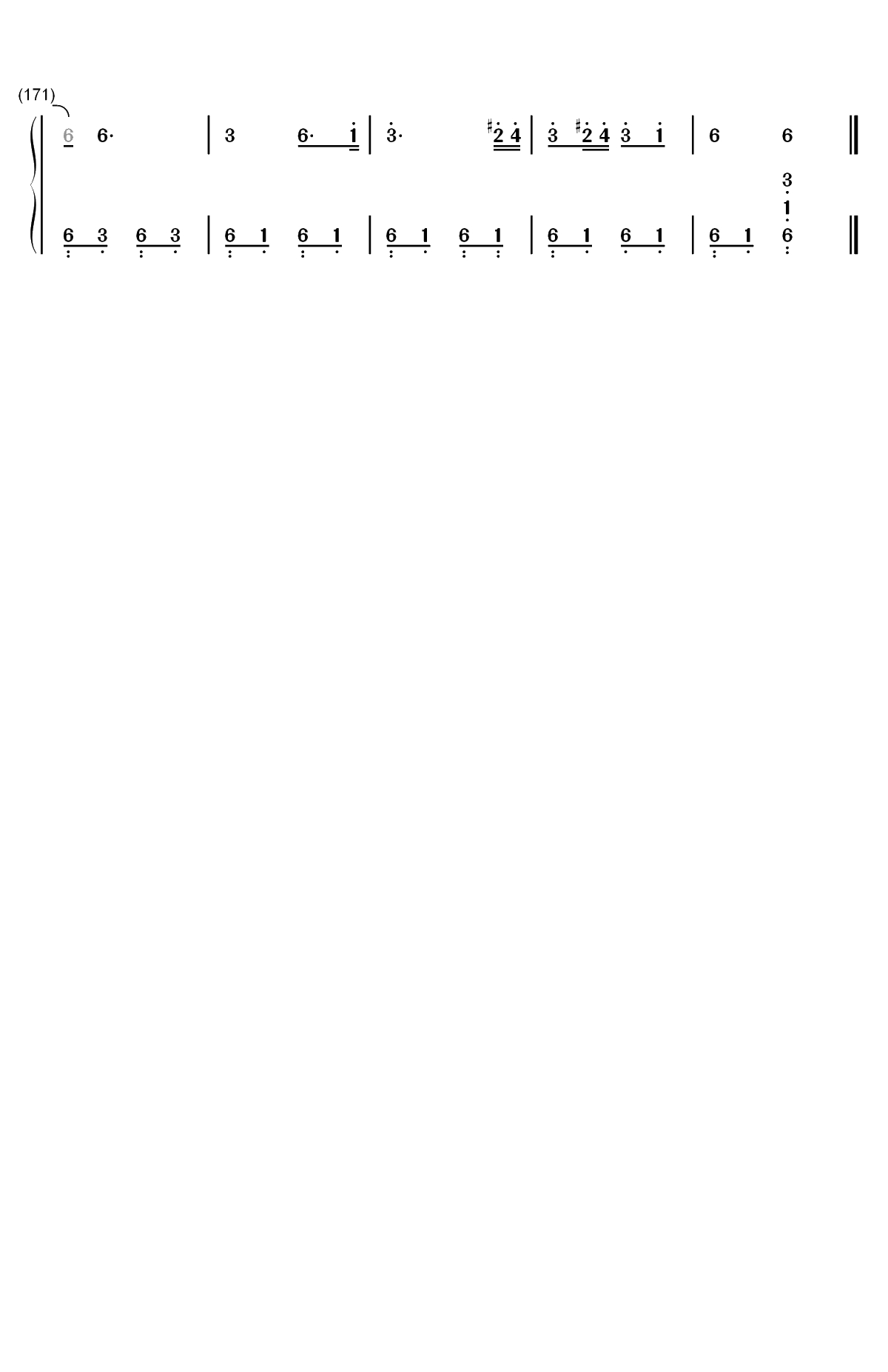 なみだの操-涙の操-樱桃小丸子插曲双手简谱预览6