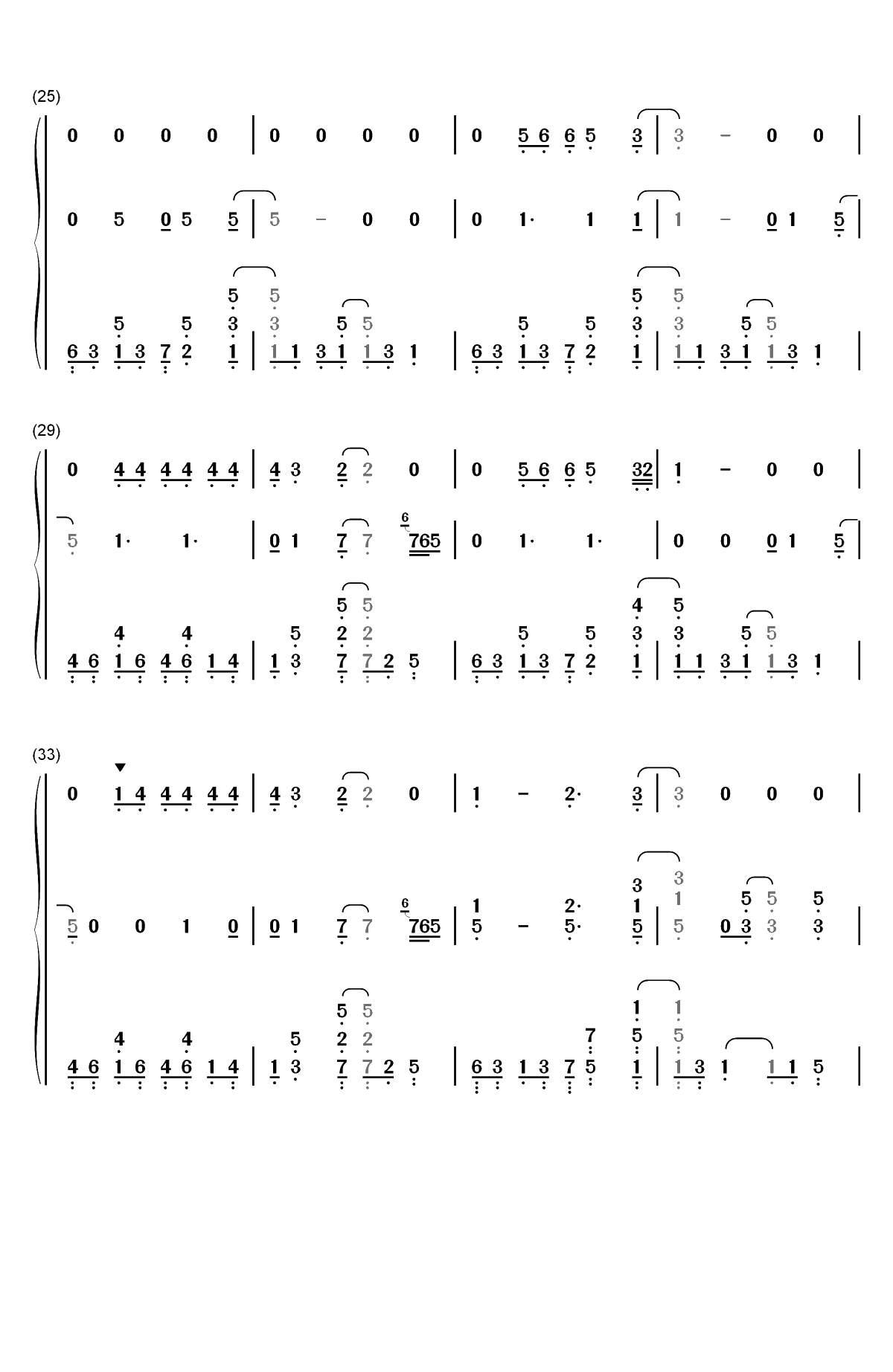 Shallow-一个明星的诞生OST双手简谱预览3