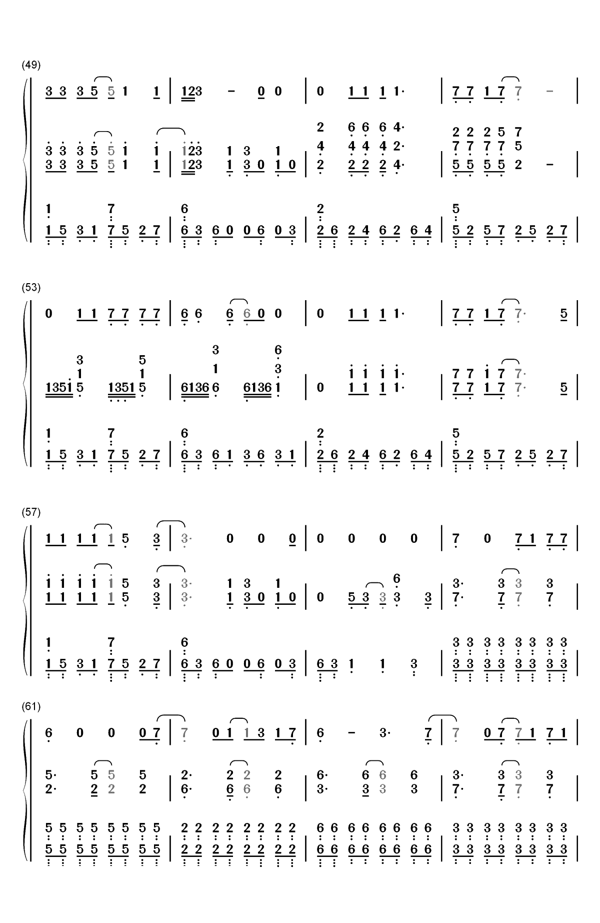 Shallow-一个明星的诞生OST双手简谱预览5