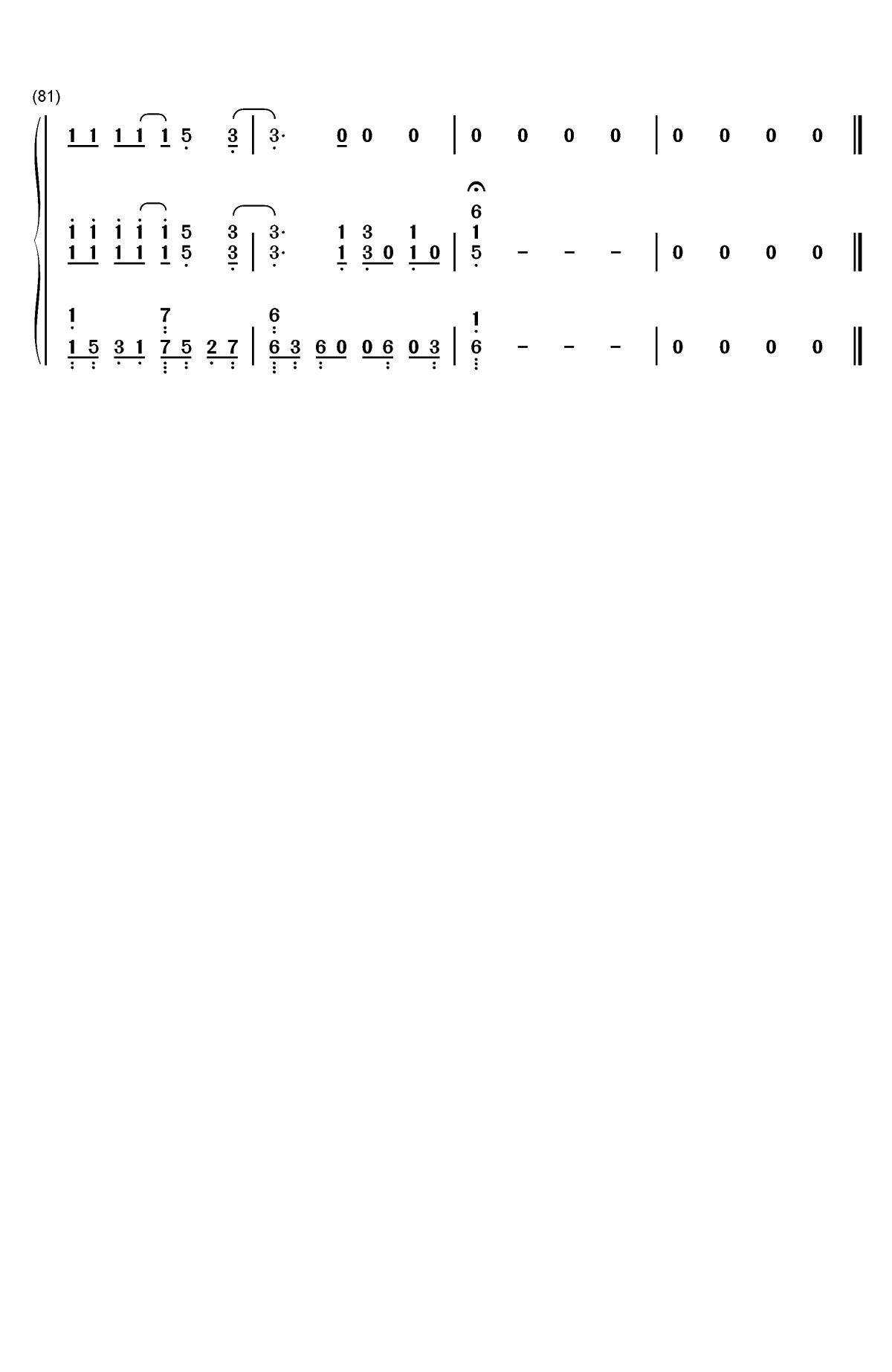 Shallow-一个明星的诞生OST双手简谱预览7