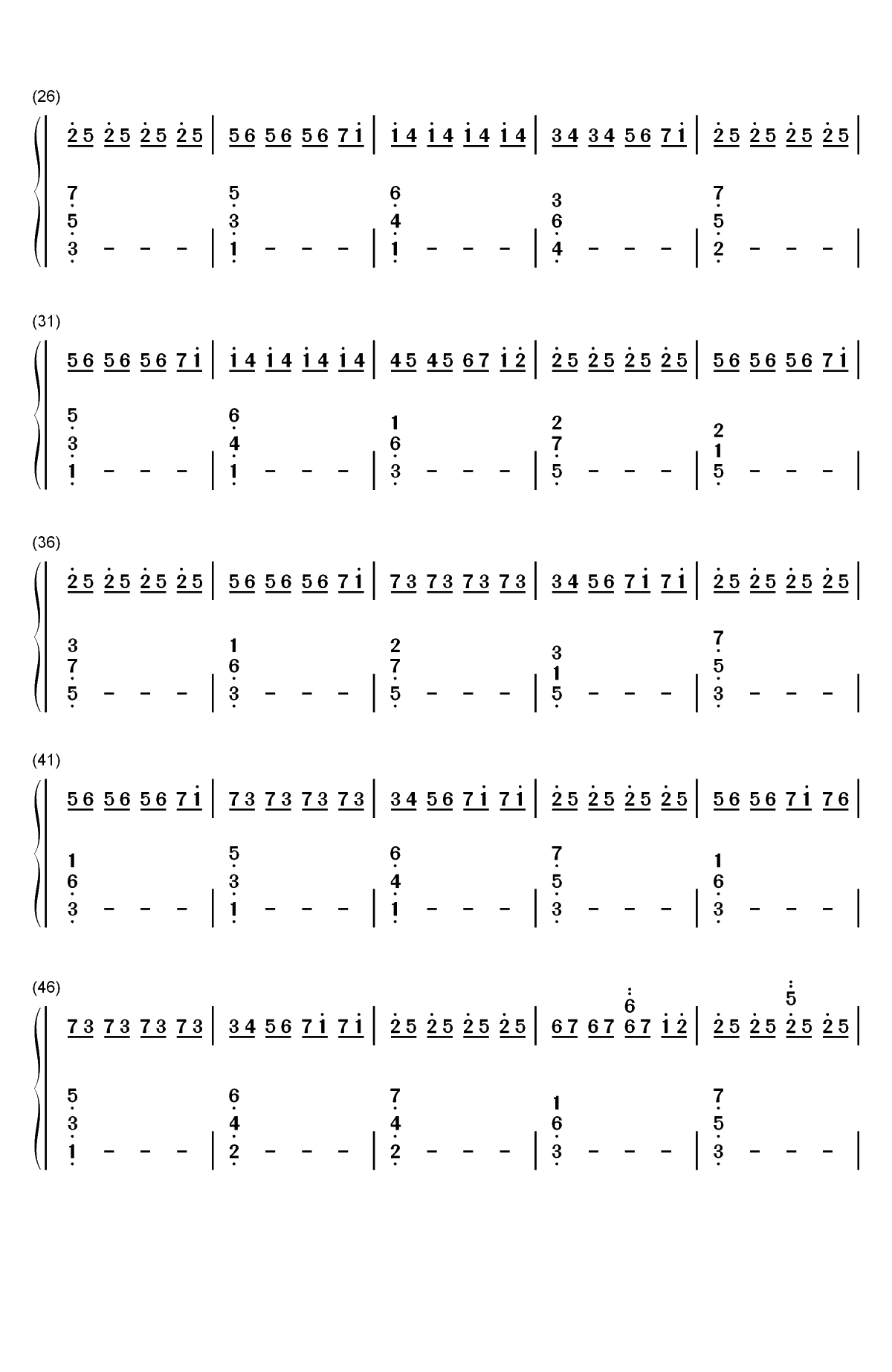 On the Nature of Daylight-降临OST双手简谱预览2