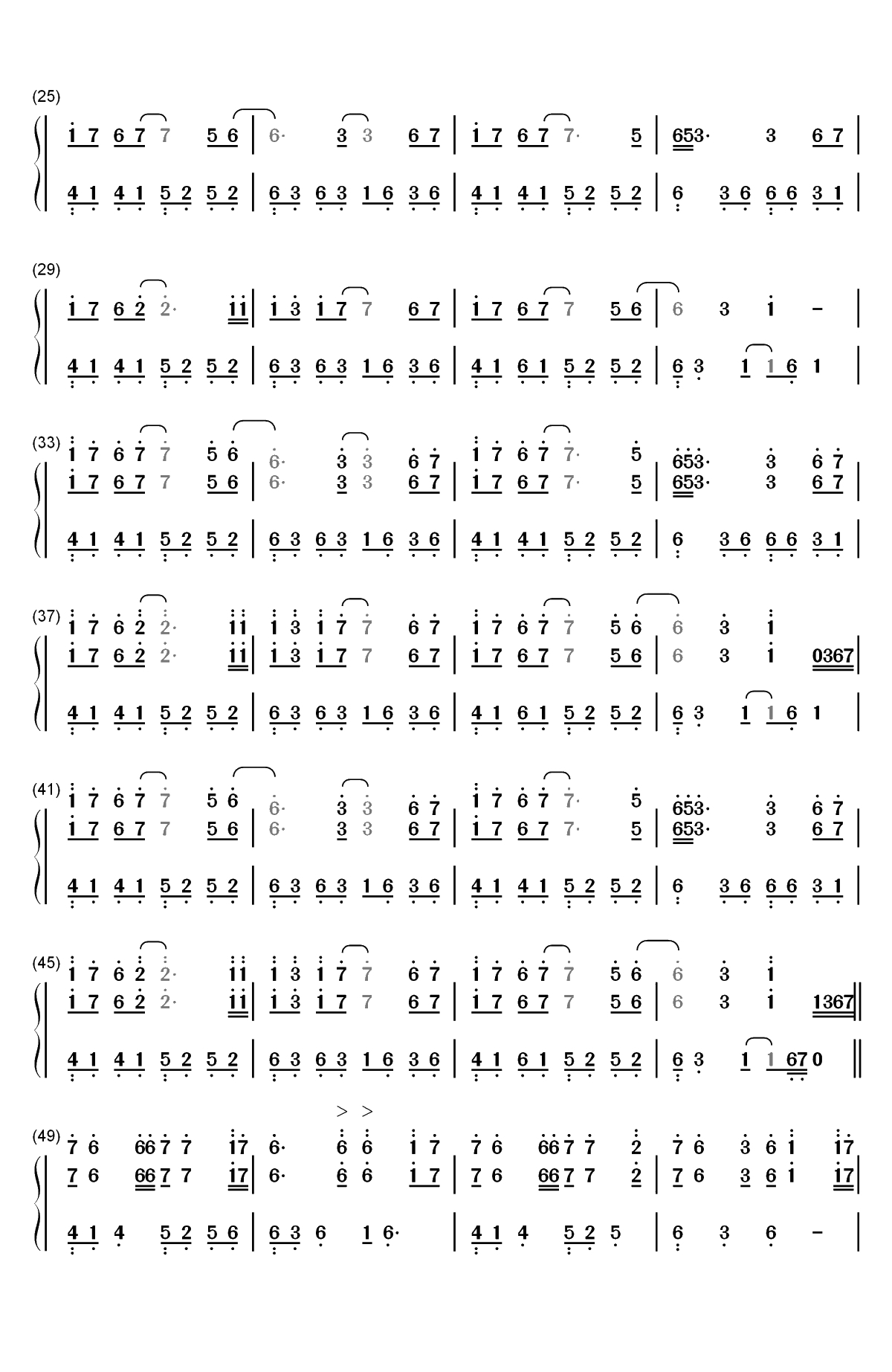 Mirage-海市蜃楼双手简谱预览2