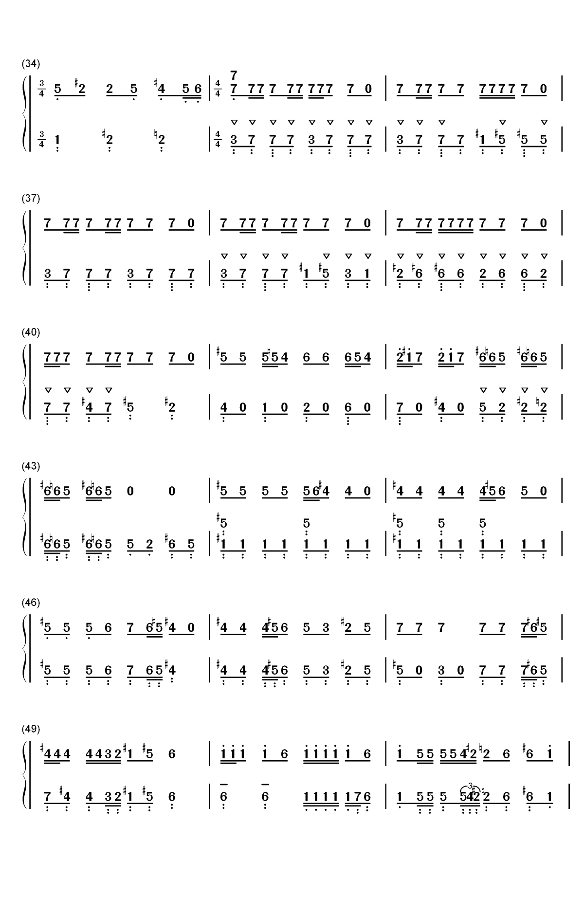 This Is Halloween-圣诞夜惊魂OST双手简谱预览3