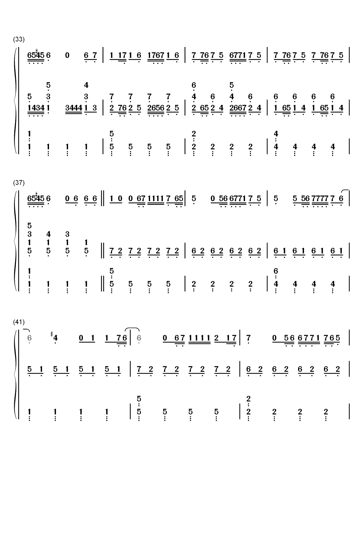 Diamond Heart-Alan Walker ft Sophia Somajo双手简谱预览4