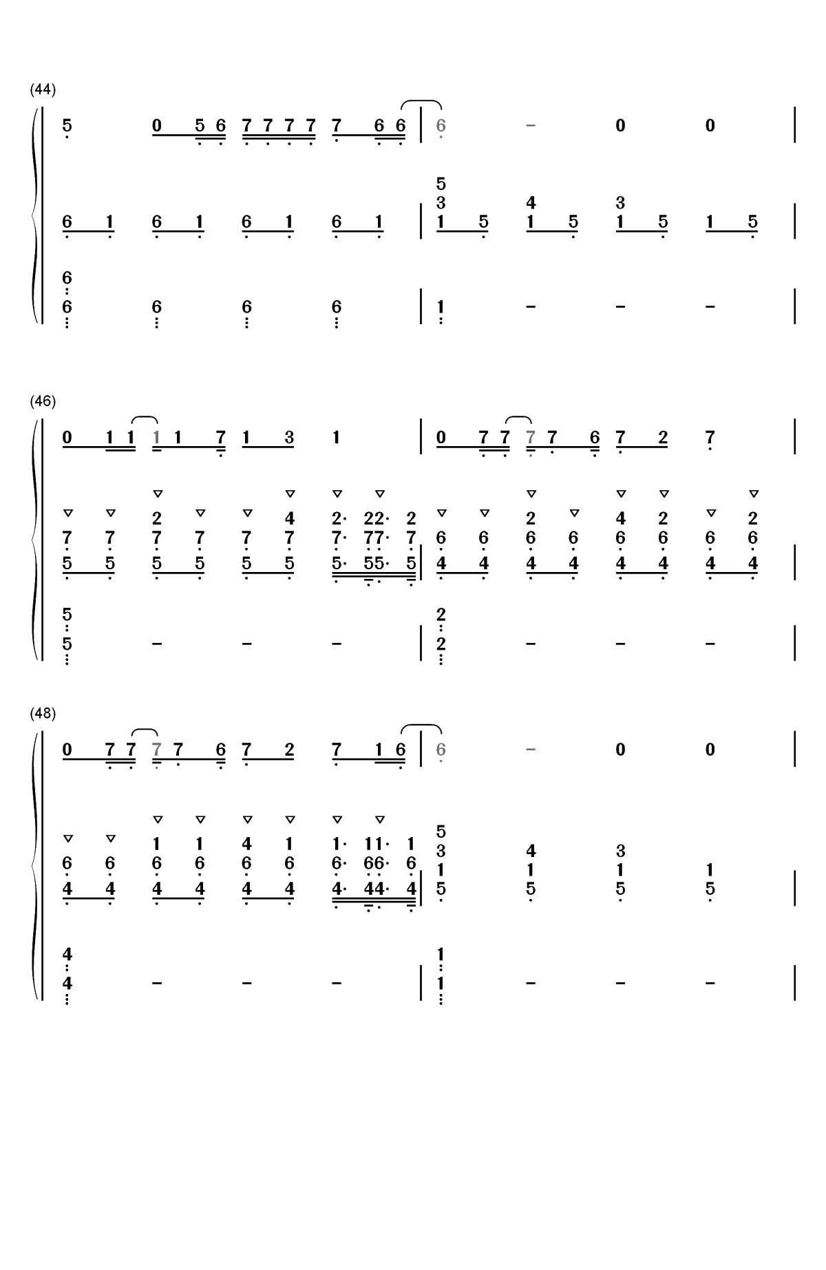 Diamond Heart-Alan Walker ft Sophia Somajo双手简谱预览5