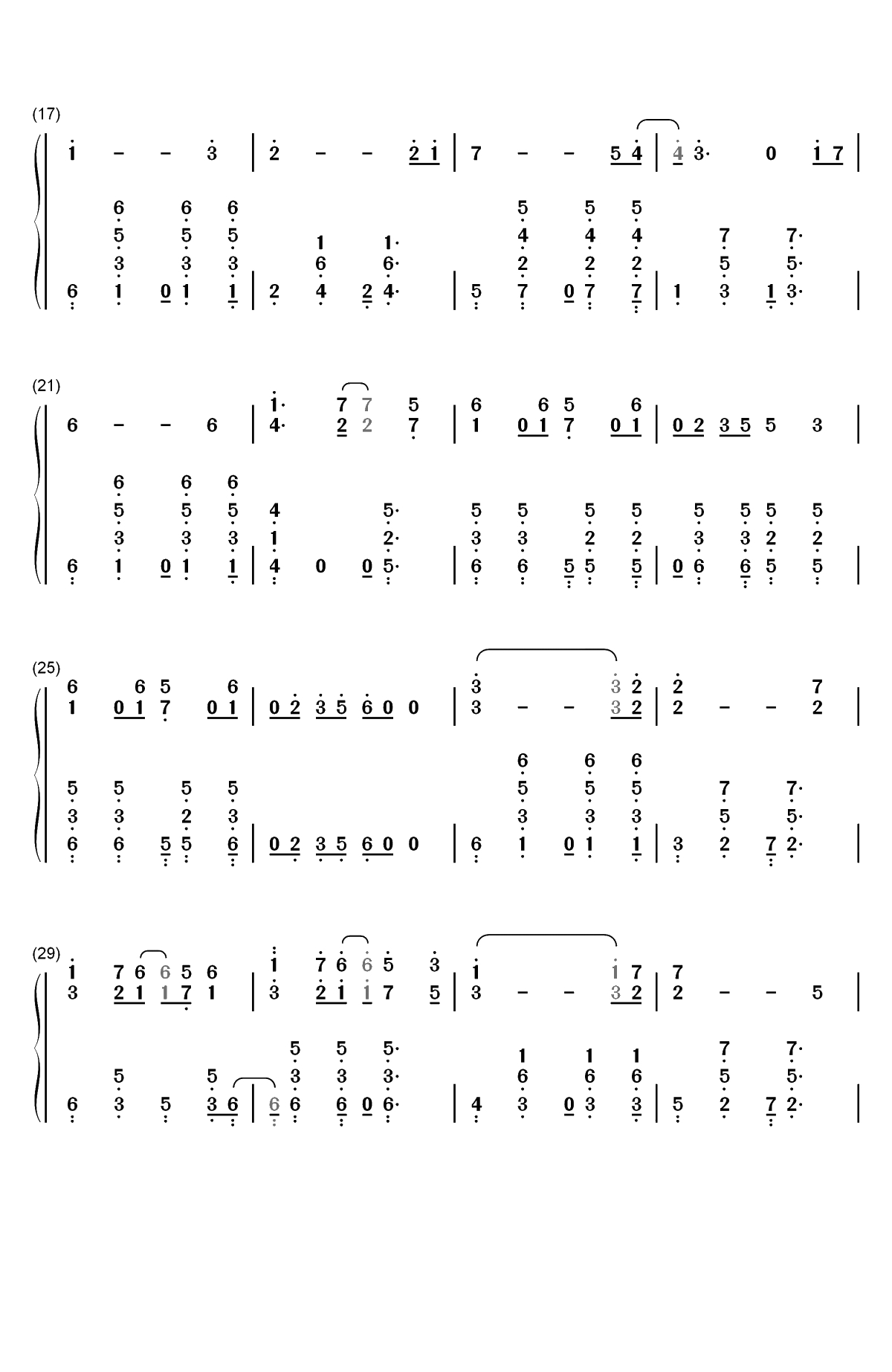 疾风-新喜剧之王主题曲双手简谱预览2