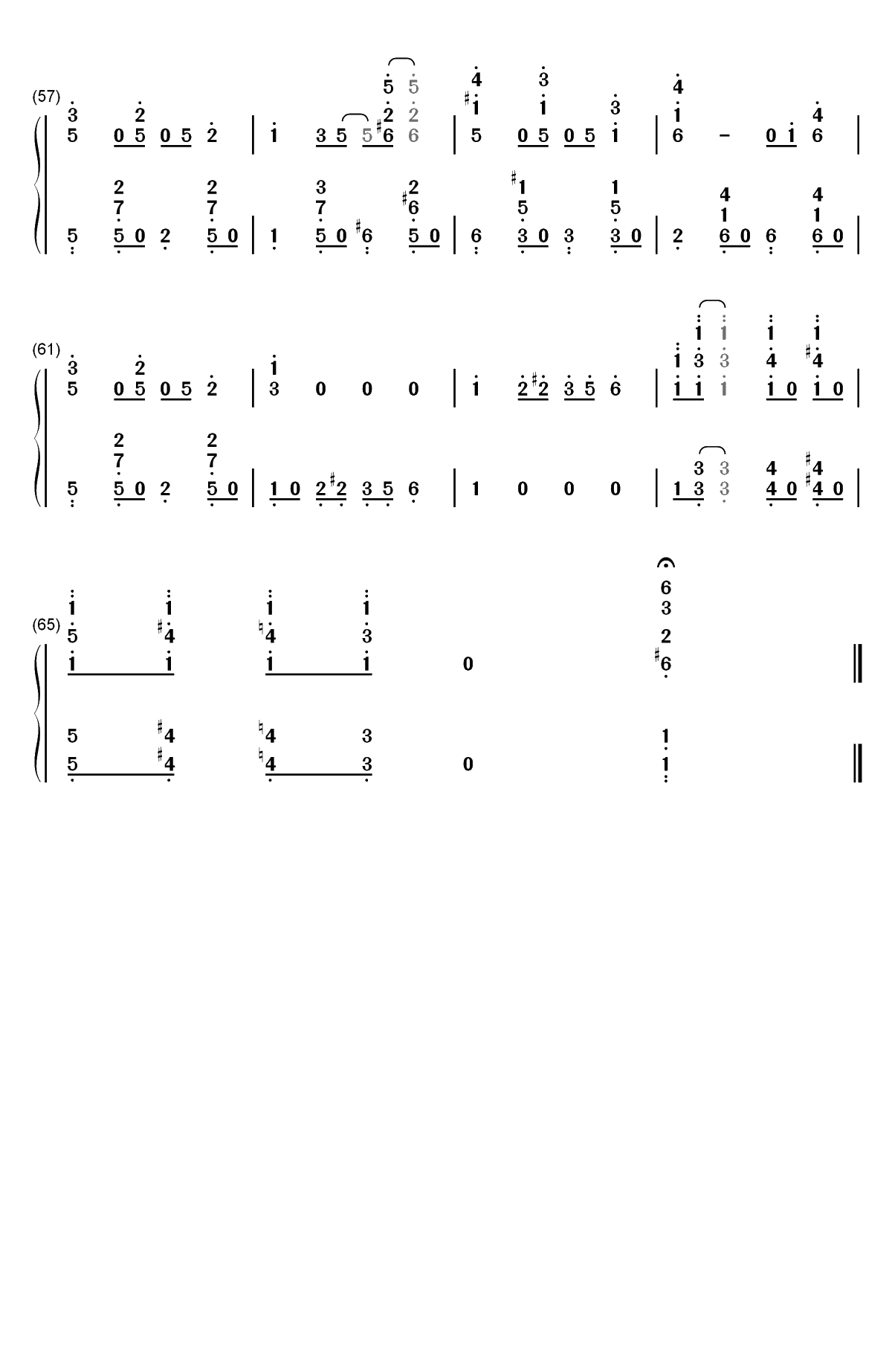 Friend-押尾光太郎双手简谱预览4