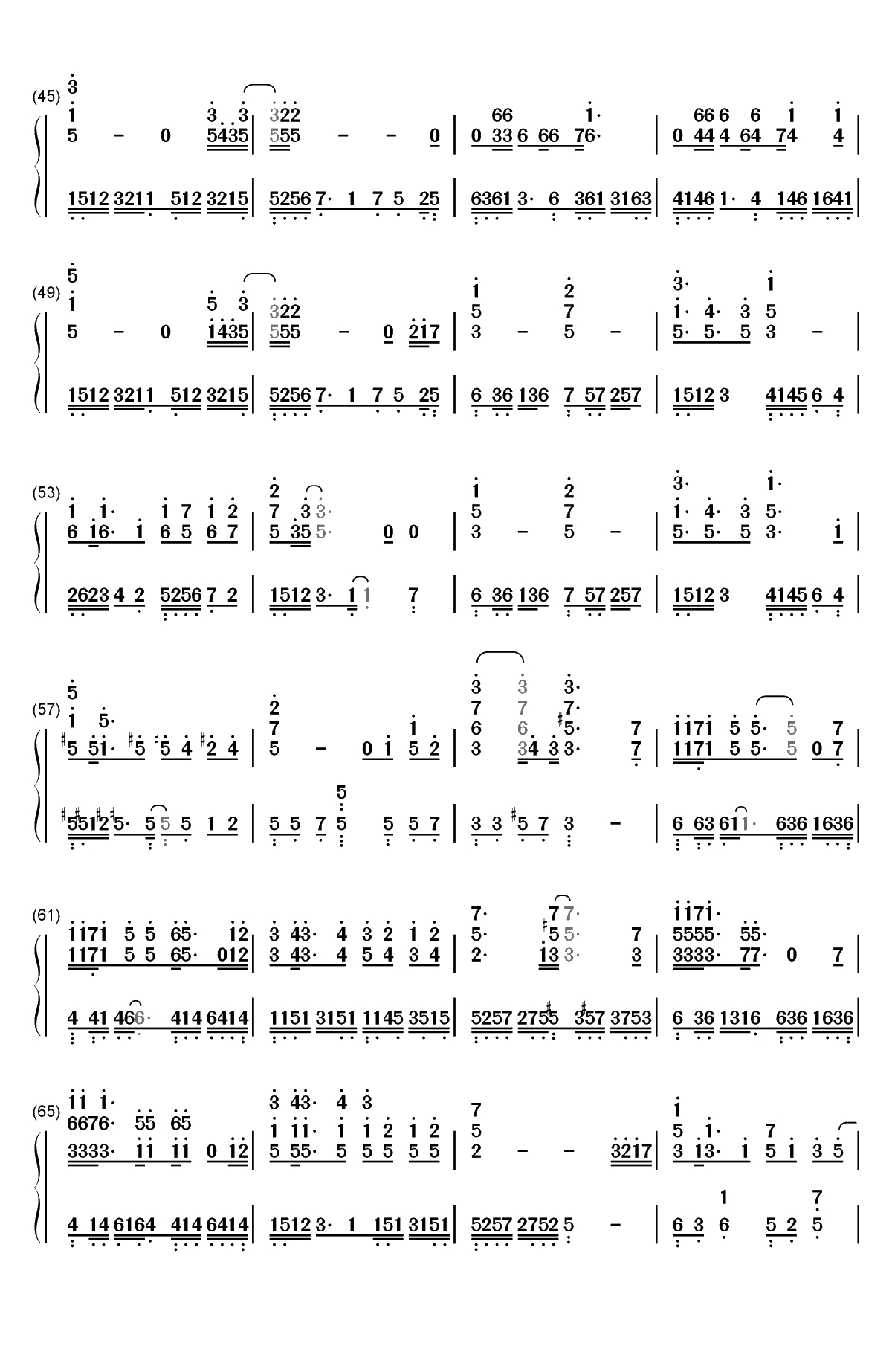 Weight of the World-尼尔机械纪元OST双手简谱预览3