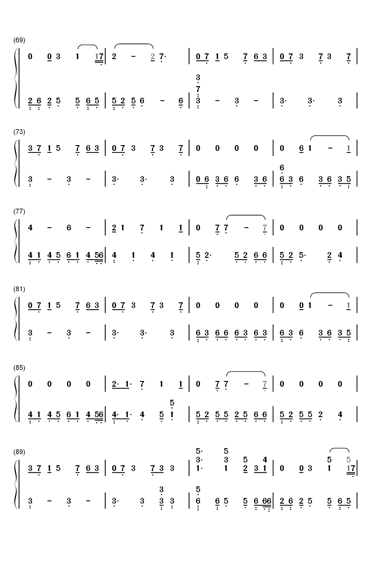 I Just Died In Your Arms-Cutting Crew双手简谱预览4