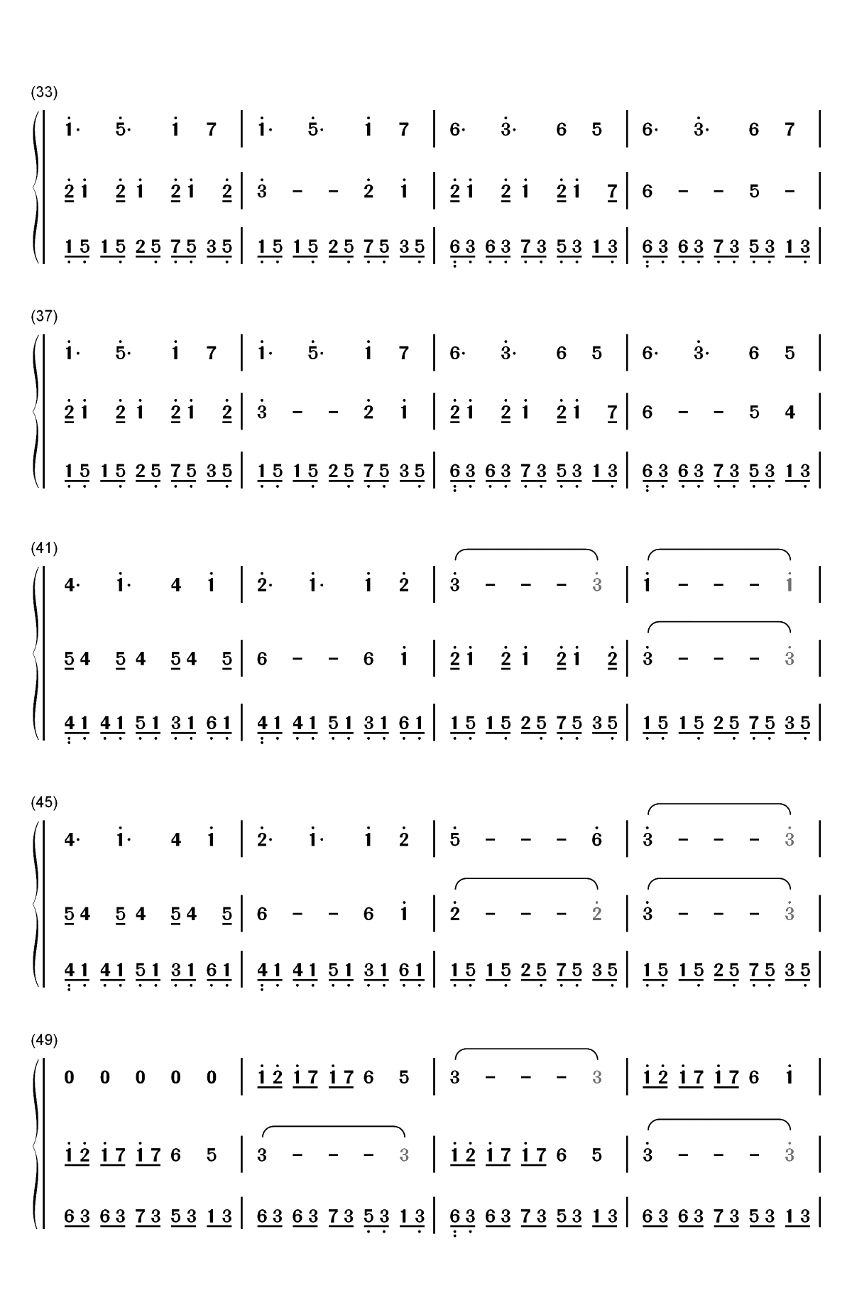 Wind-Brian Crain双手简谱预览3