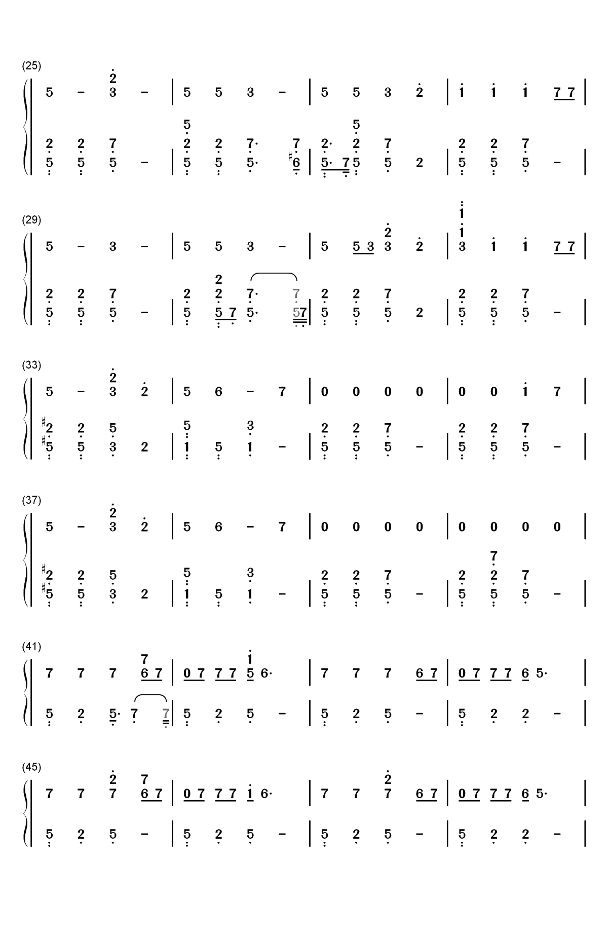 Machine-Imagine Dragons双手简谱预览2