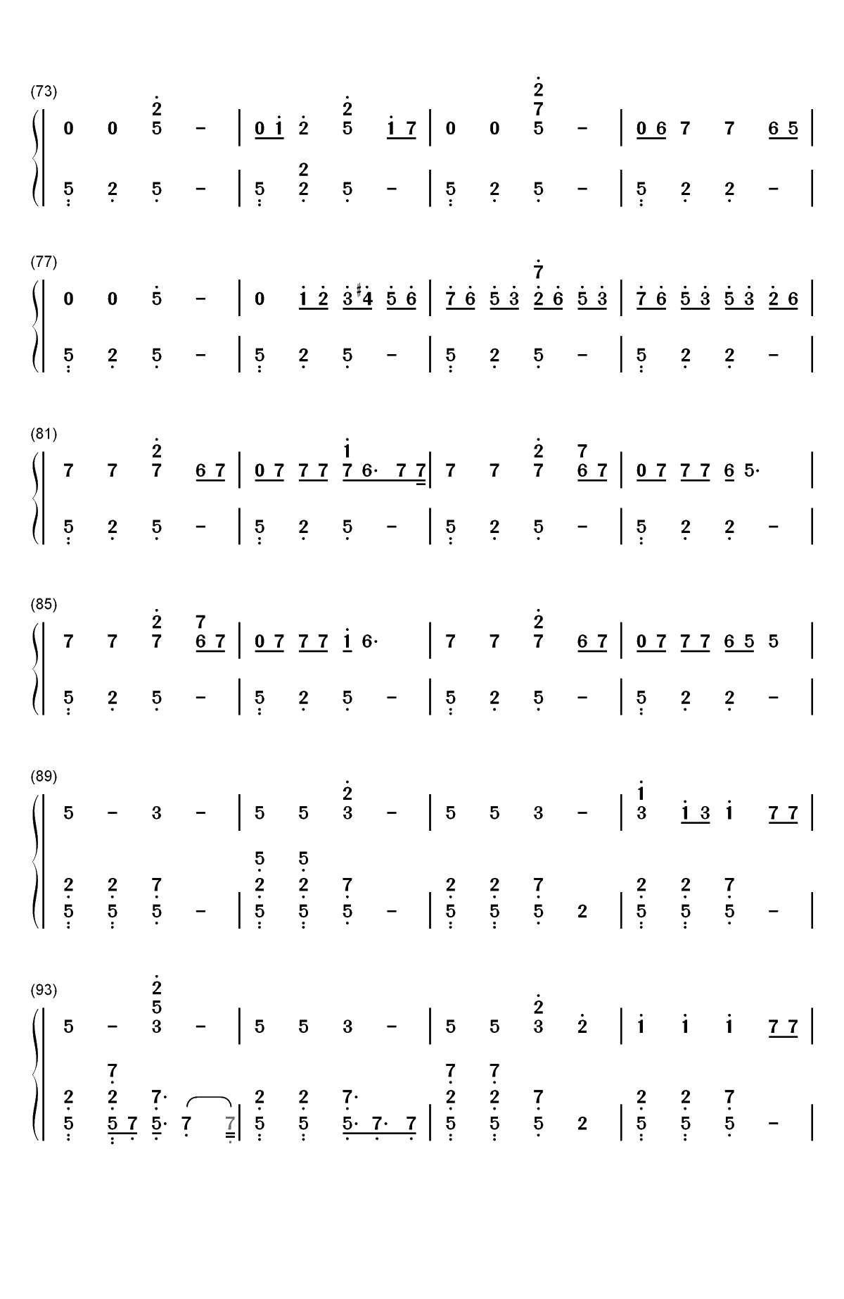 Machine-Imagine Dragons双手简谱预览4