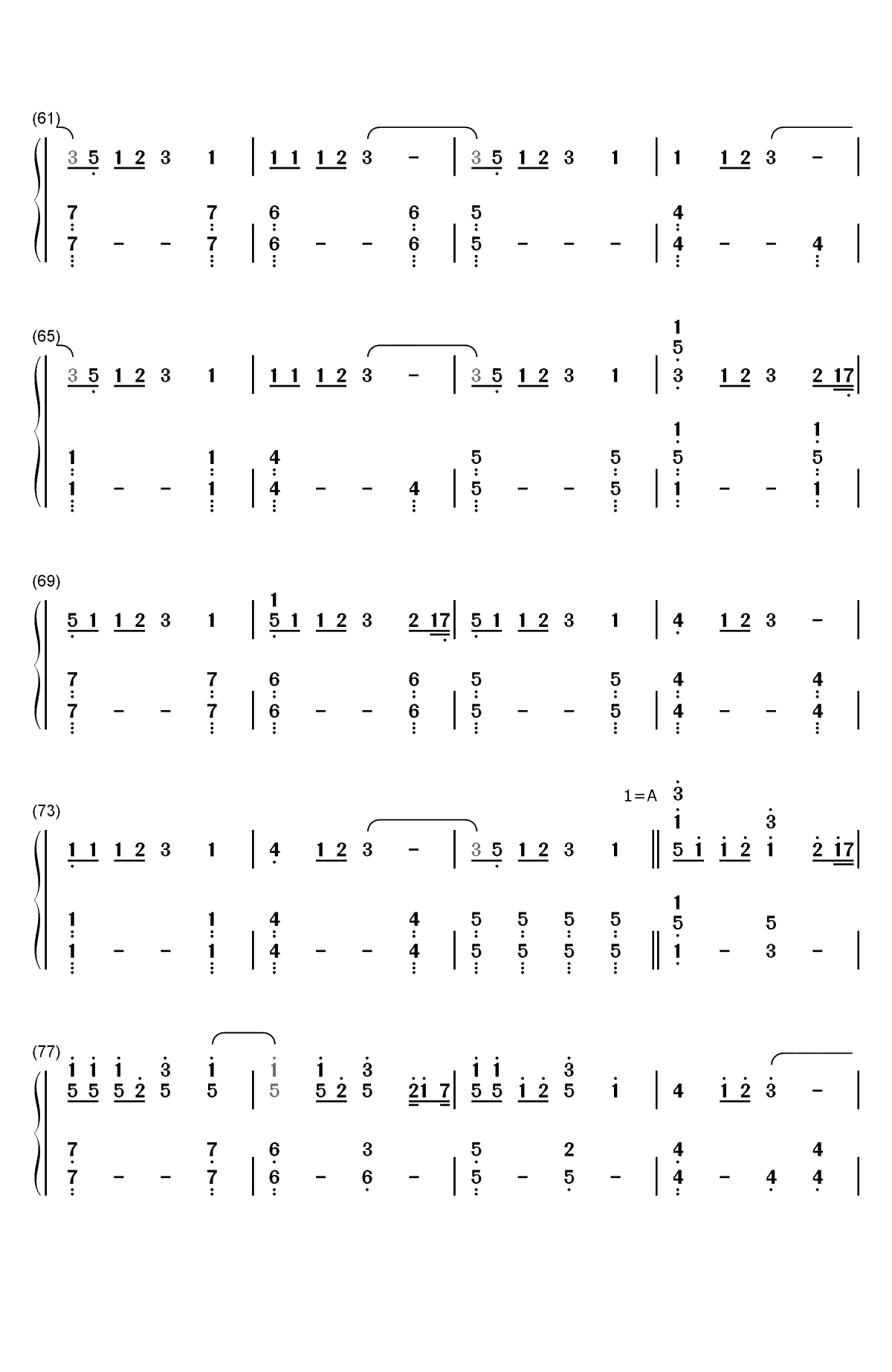 Welcome to the Black Parade-My Chemical Romance双手简谱预览4