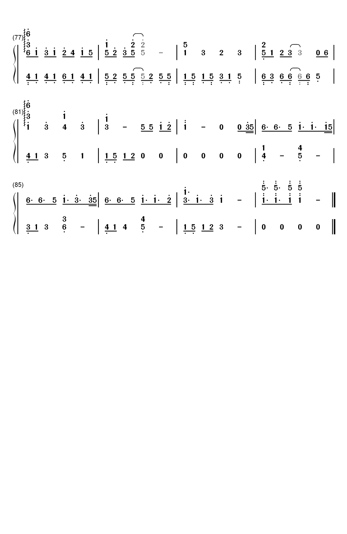 恋爱循环-昼夜版-恋爱サーキュレーション双手简谱预览4