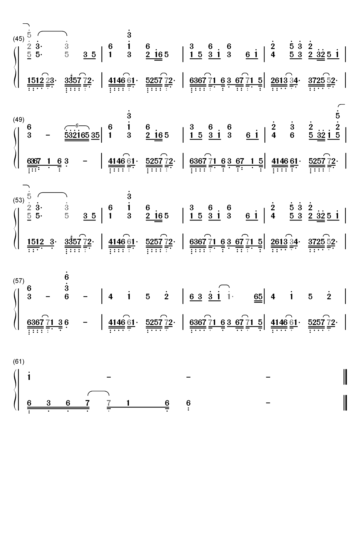 拜无忧-萧忆情Alex双手简谱预览3