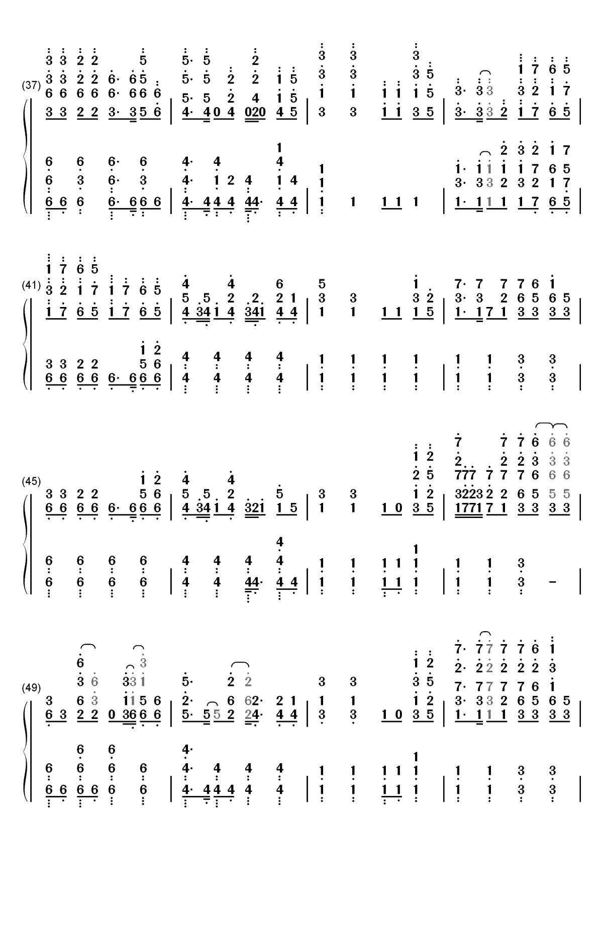 Nevada-Vicetone双手简谱预览3