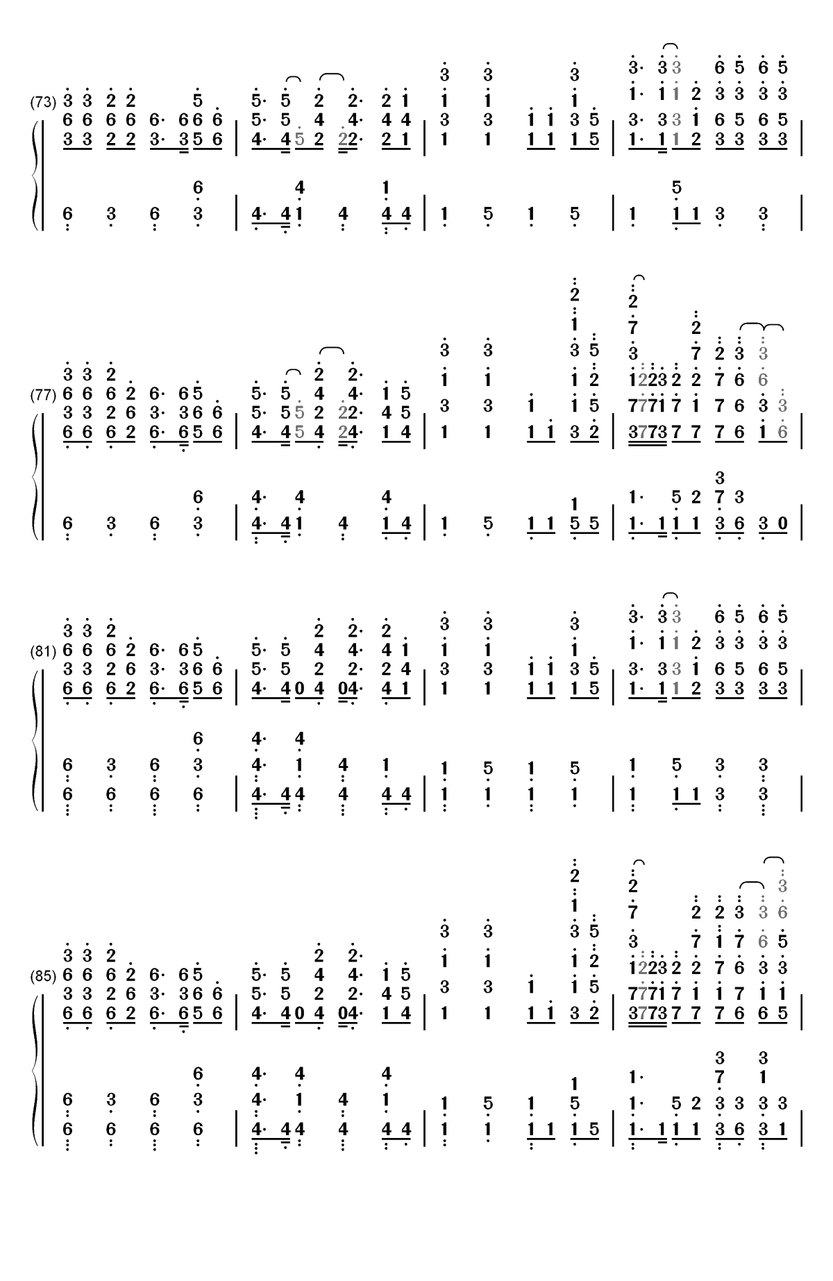 Nevada-Vicetone双手简谱预览5