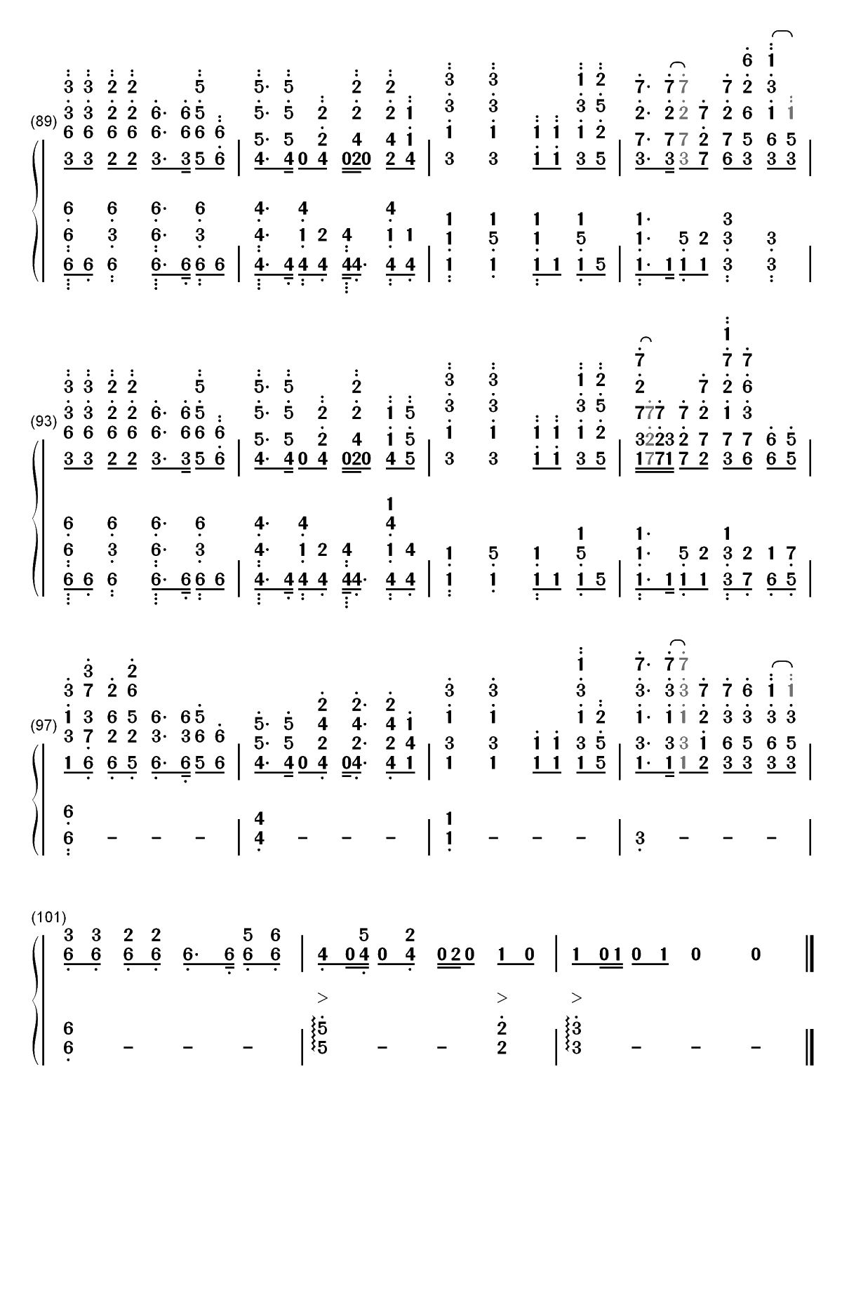 Nevada-Vicetone双手简谱预览6
