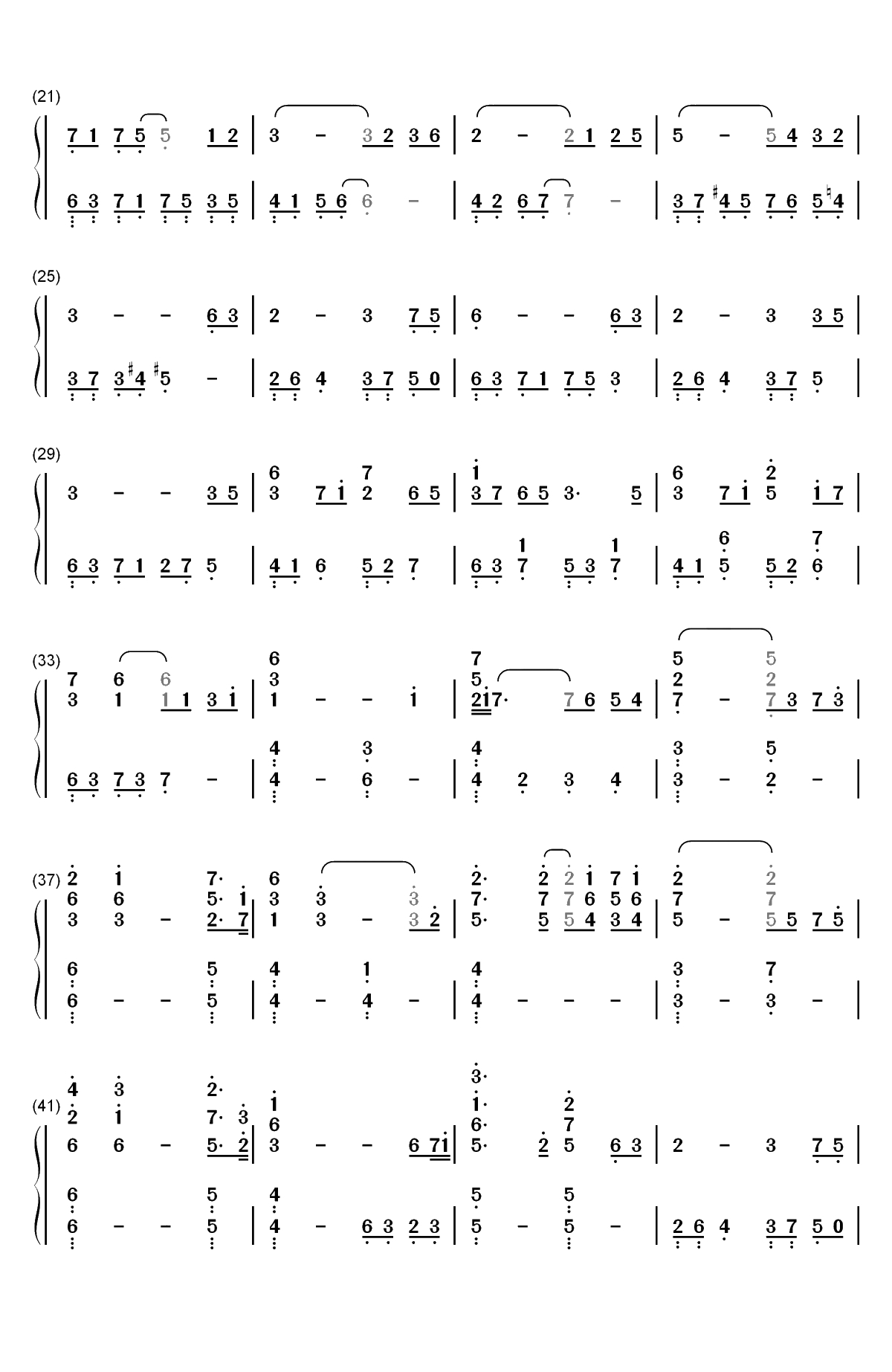 Coming Home-S.E.N.S.双手简谱预览2