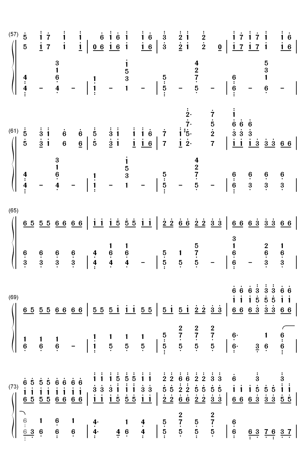 梦回还-狐妖小红娘王权篇主题曲双手简谱预览4