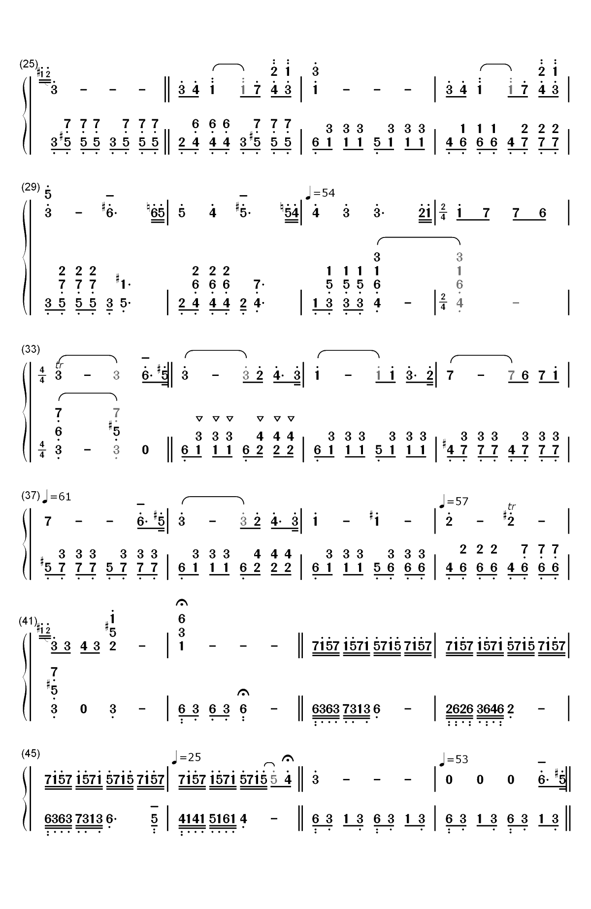Green Requiem-久石让双手简谱预览2