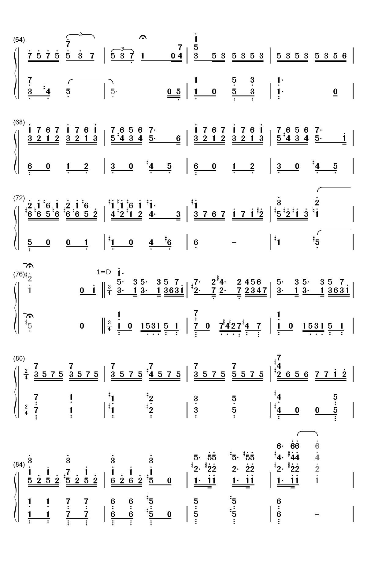 What's This-圣诞夜惊魂OST双手简谱预览4