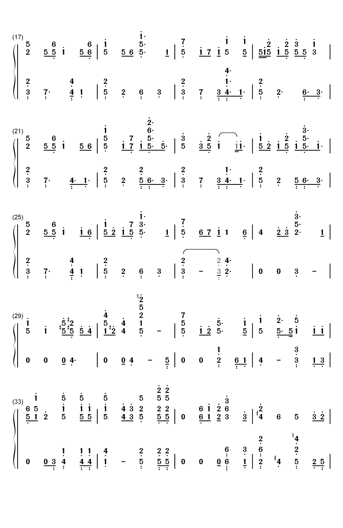 You are in Love Right-Produce 48 IZ ONE双手简谱预览2