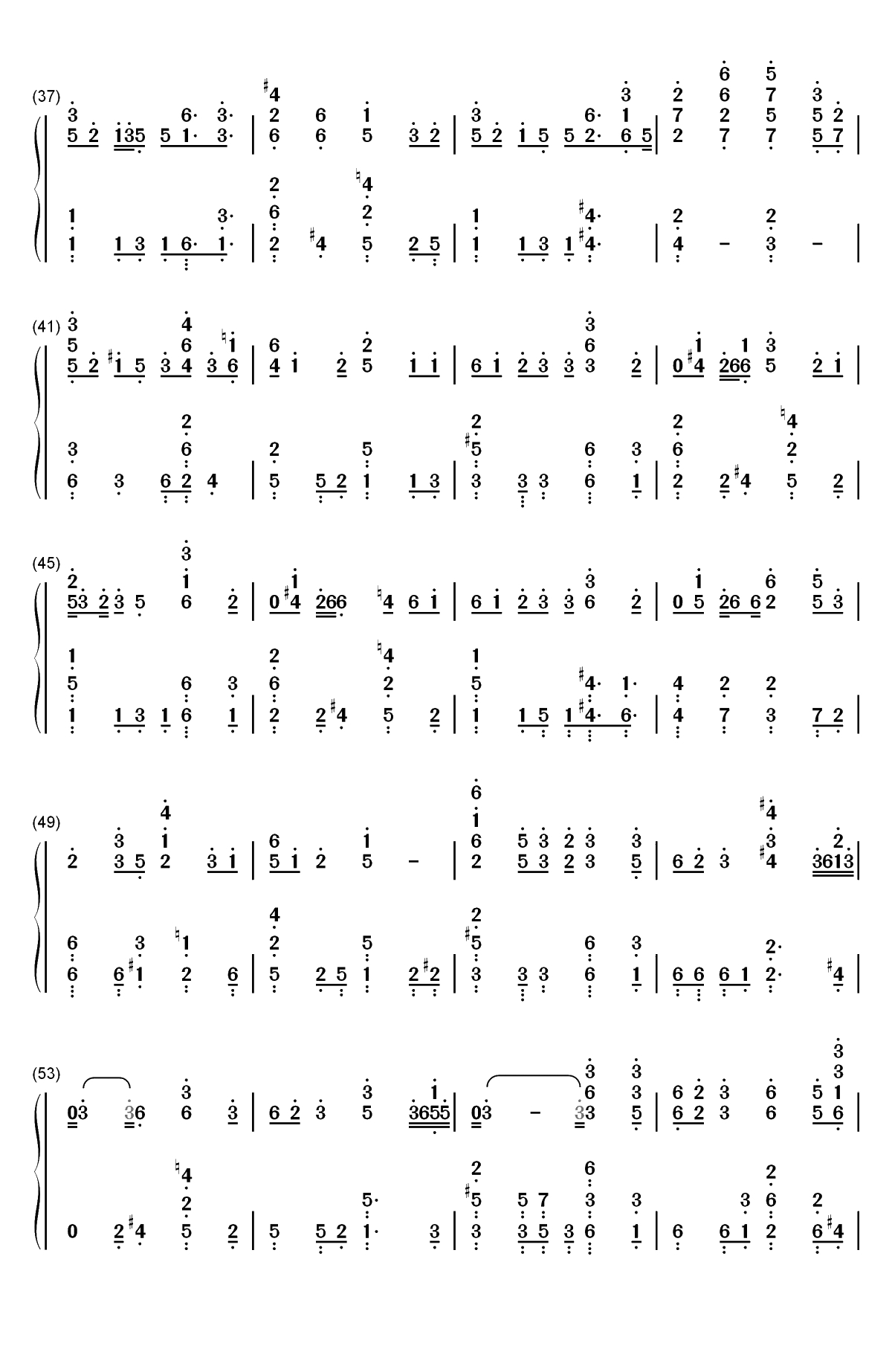 You are in Love Right-Produce 48 IZ ONE双手简谱预览3