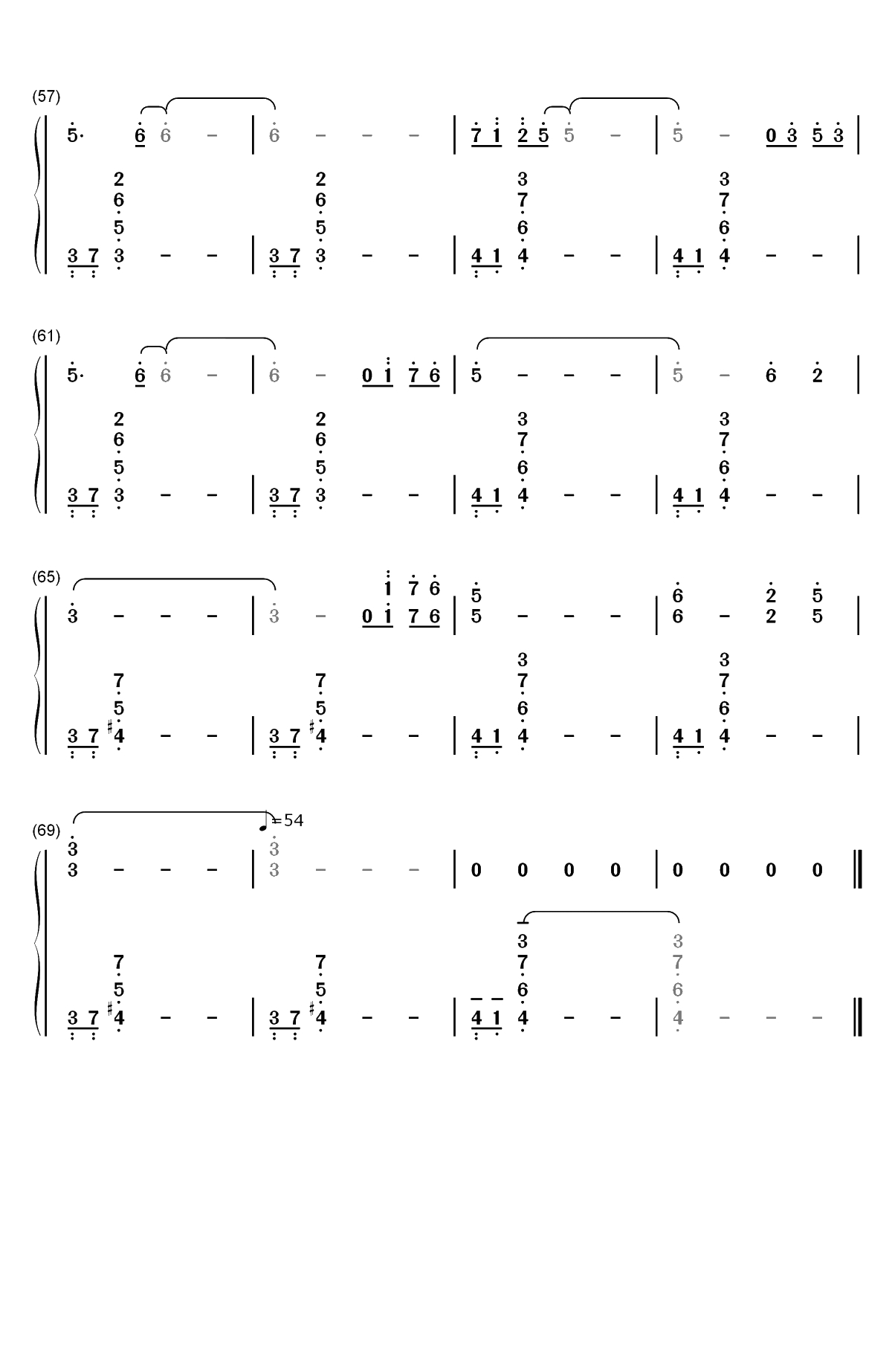 Lady of Spring-久石让双手简谱预览4