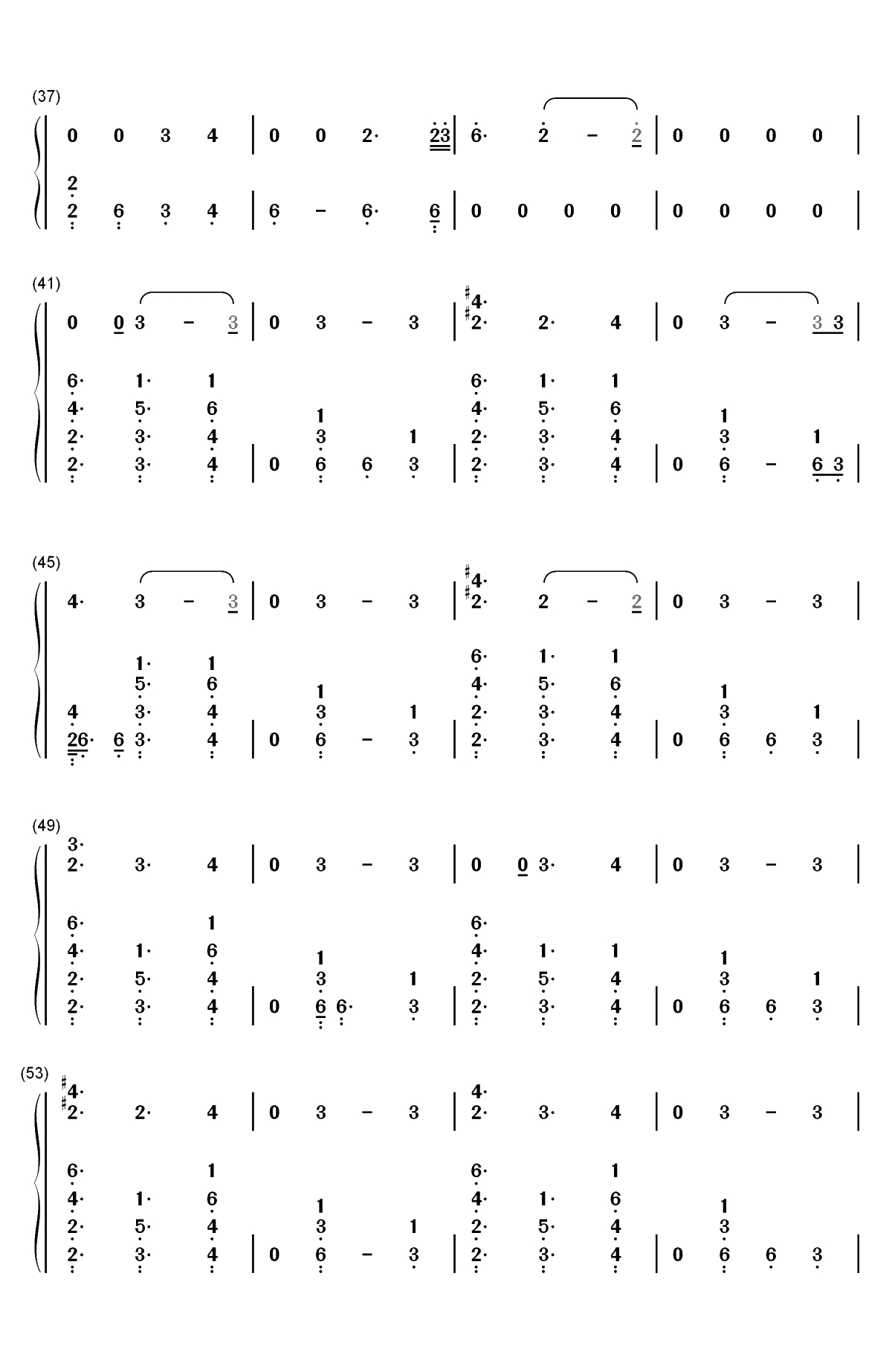 Joan of Arc-Little Mix双手简谱预览3
