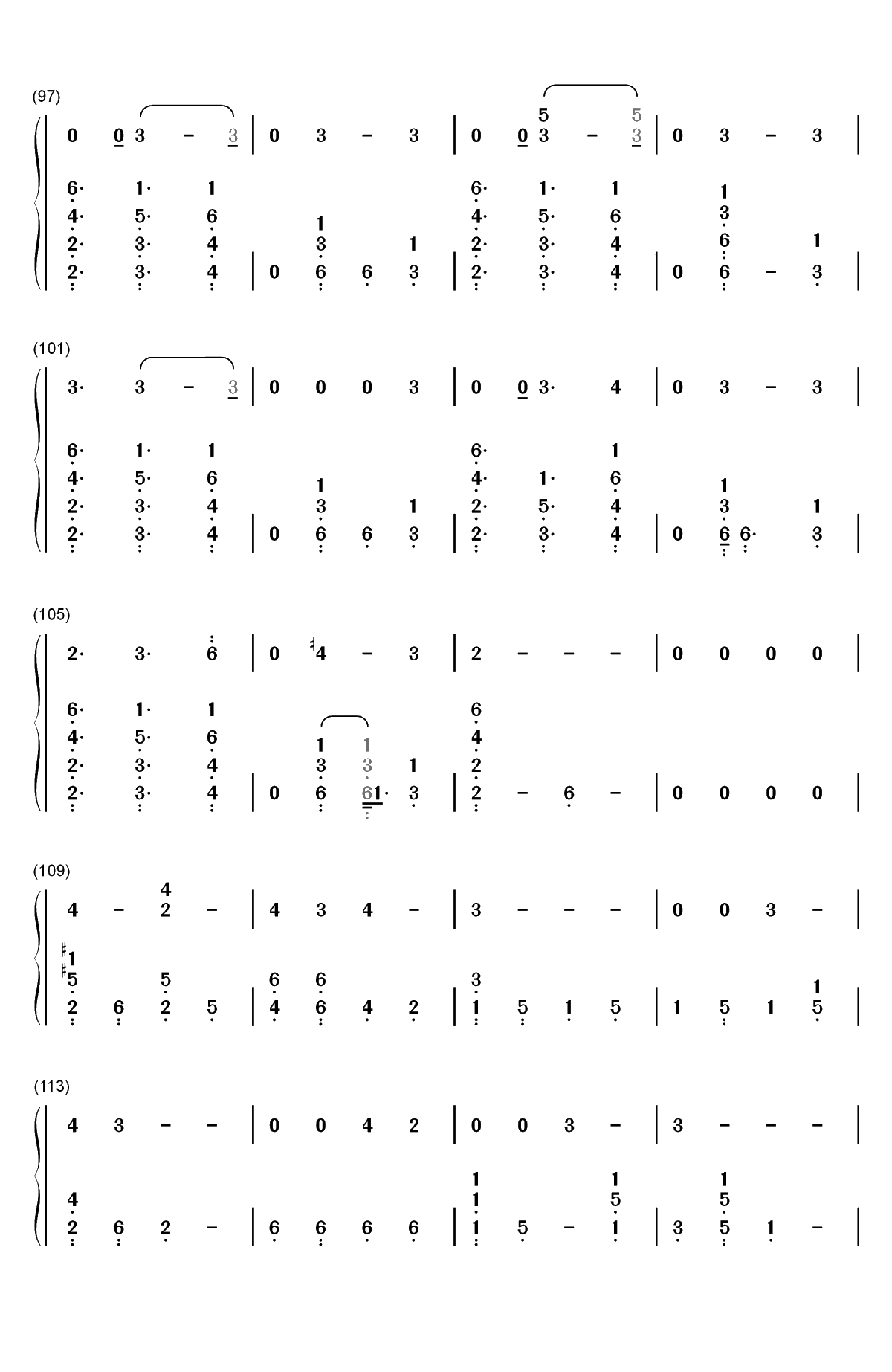 Joan of Arc-Little Mix双手简谱预览6