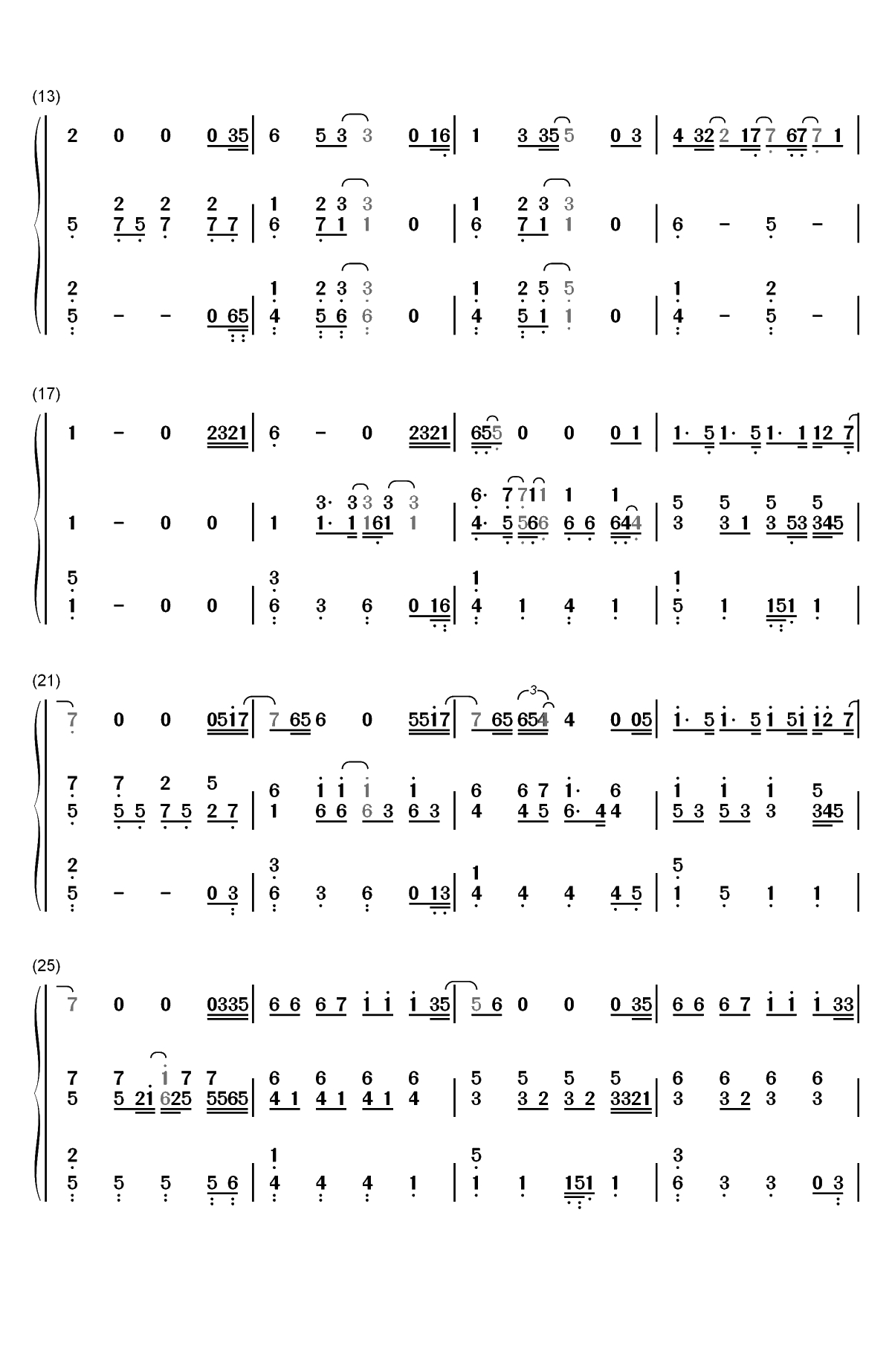 Always Remember Us This Way-一个明星的诞生OST双手简谱预览2