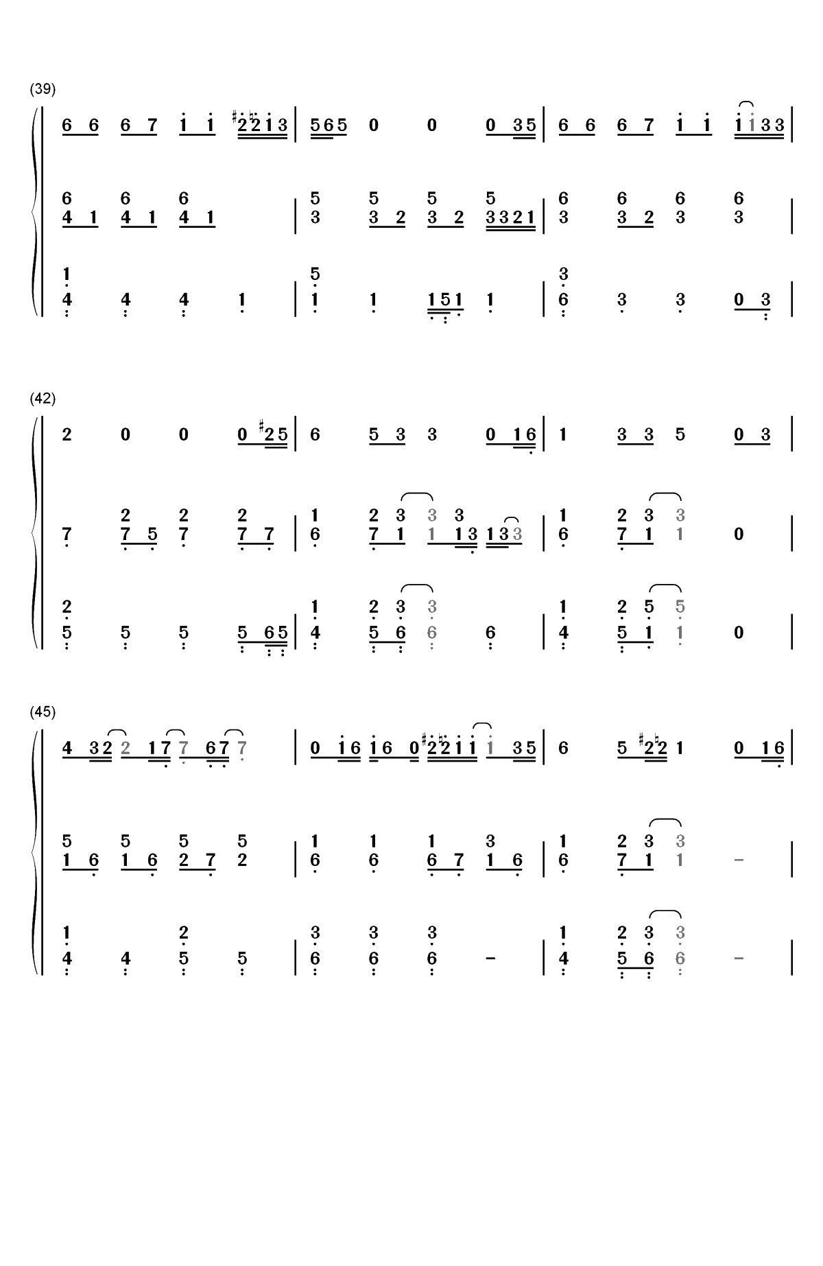 Always Remember Us This Way-一个明星的诞生OST双手简谱预览4