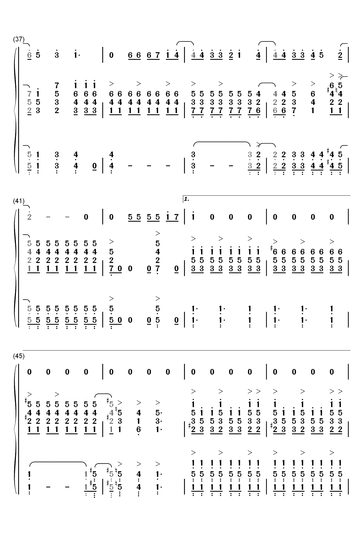 爱的钢琴手-伍思凯双手简谱预览4