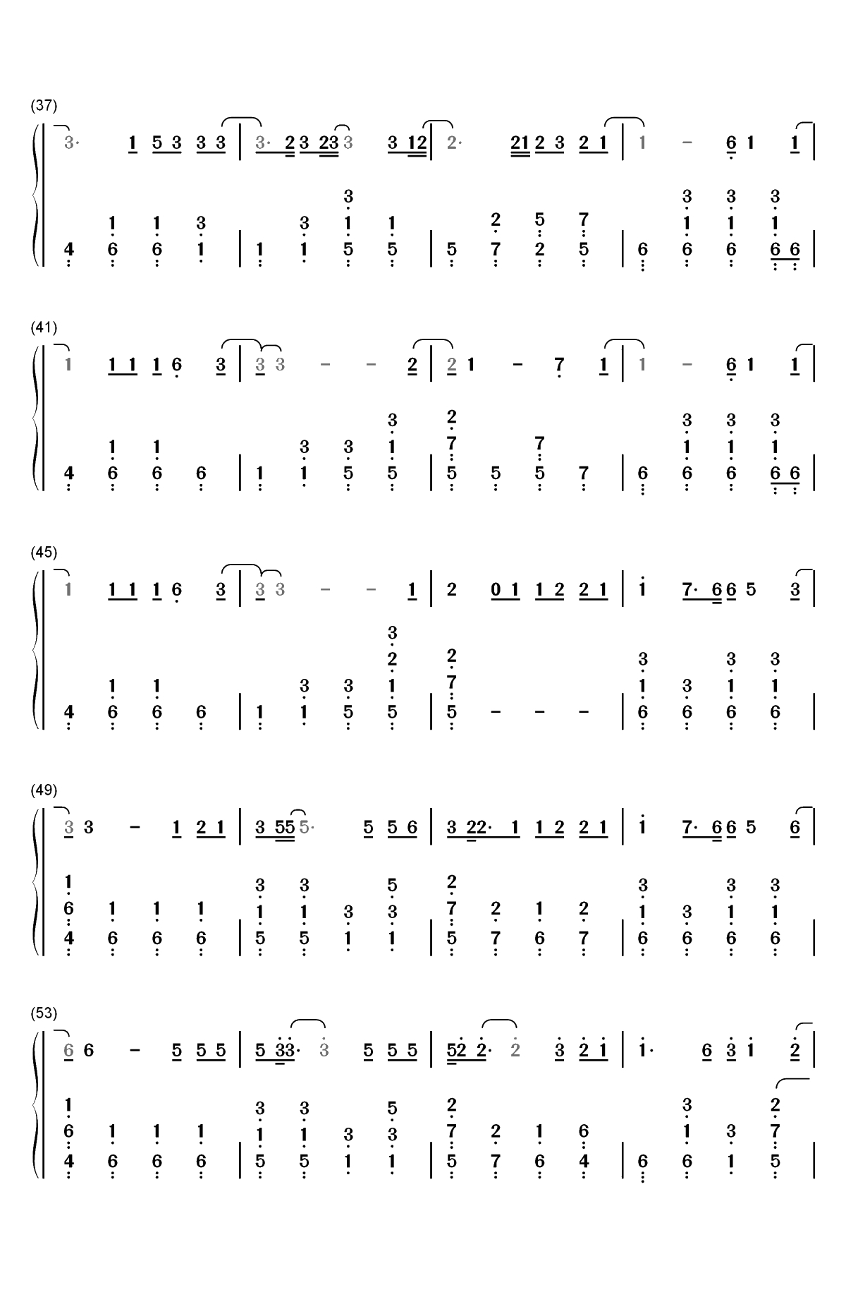 光影-张真源双手简谱预览3