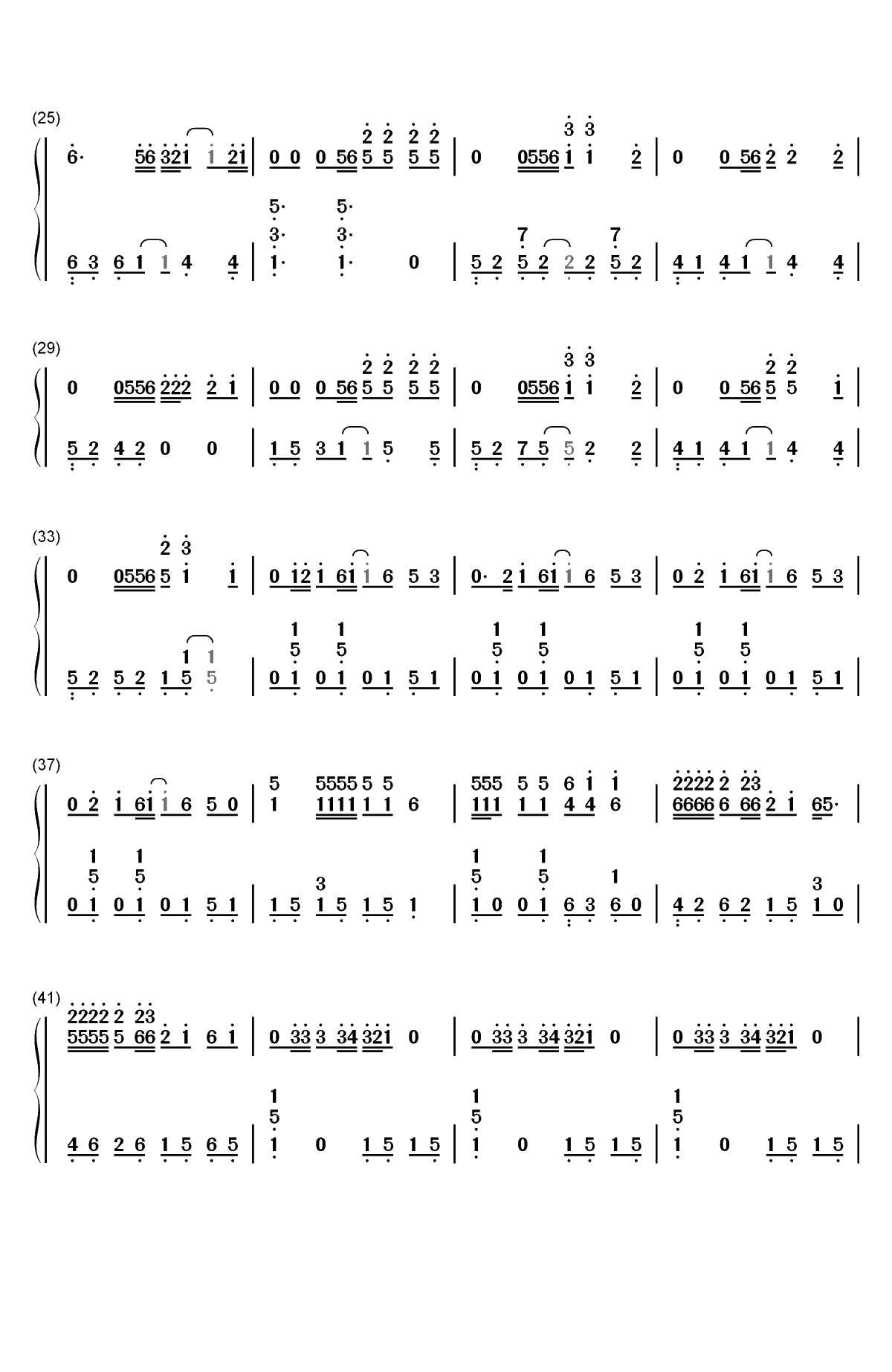 Sunflower-蜘蛛侠平行宇宙插曲双手简谱预览2