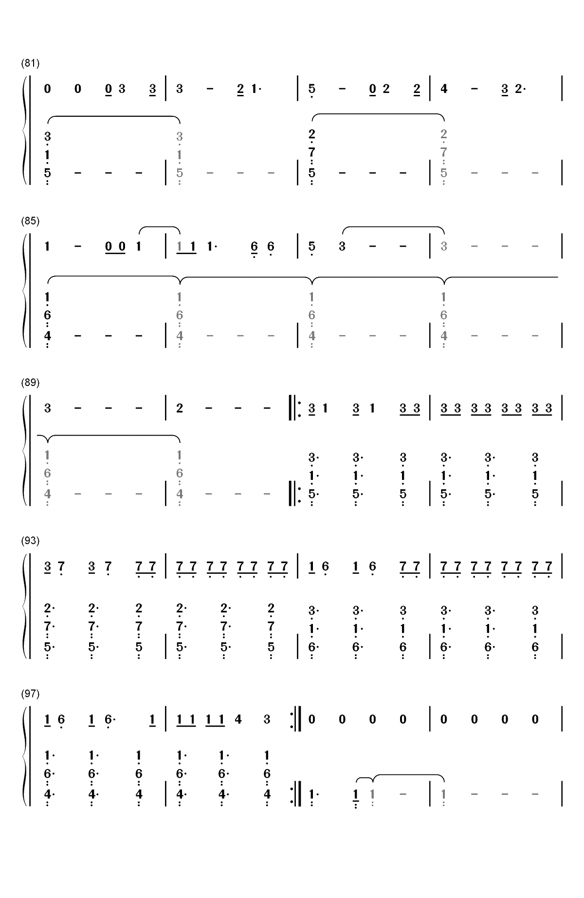 Zero-无敌破坏王2大闹互联网OST双手简谱预览5