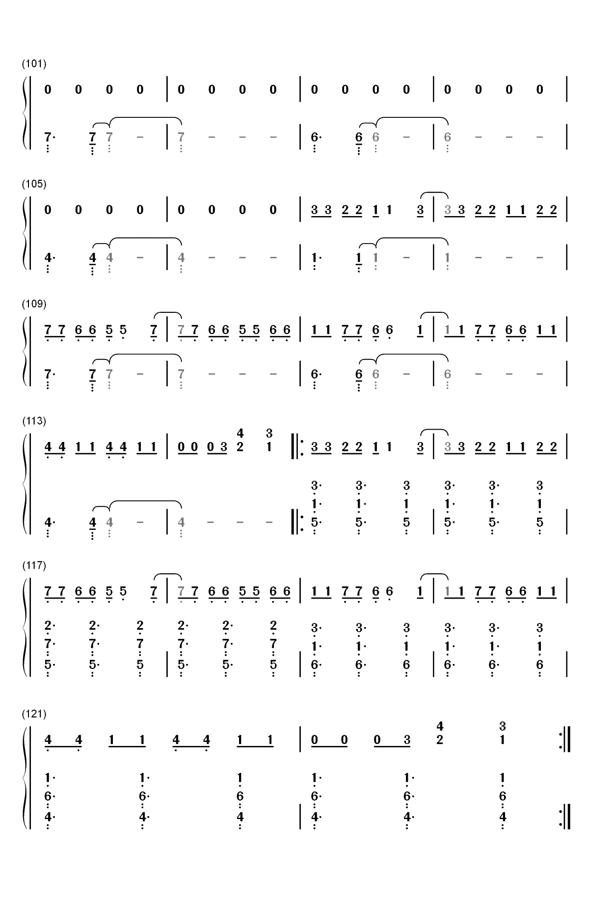 Zero-无敌破坏王2大闹互联网OST双手简谱预览6