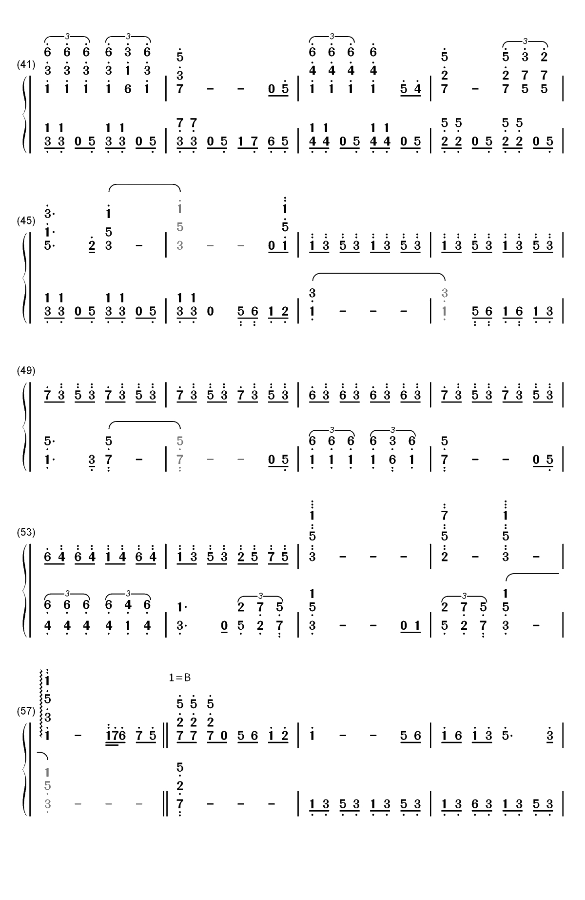 I Will Follow Him-修女也疯狂OST双手简谱预览3