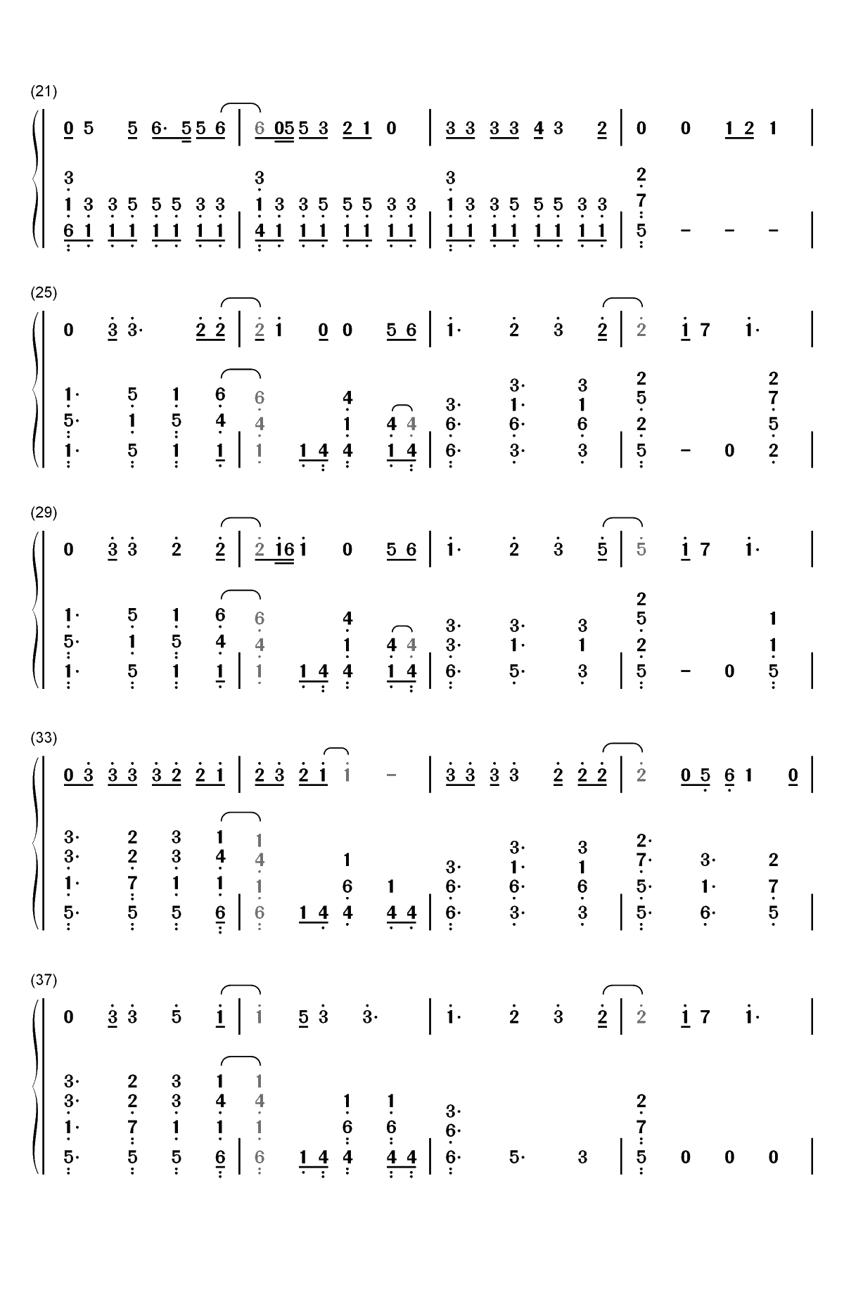 Hello My Love-Westlife双手简谱预览2