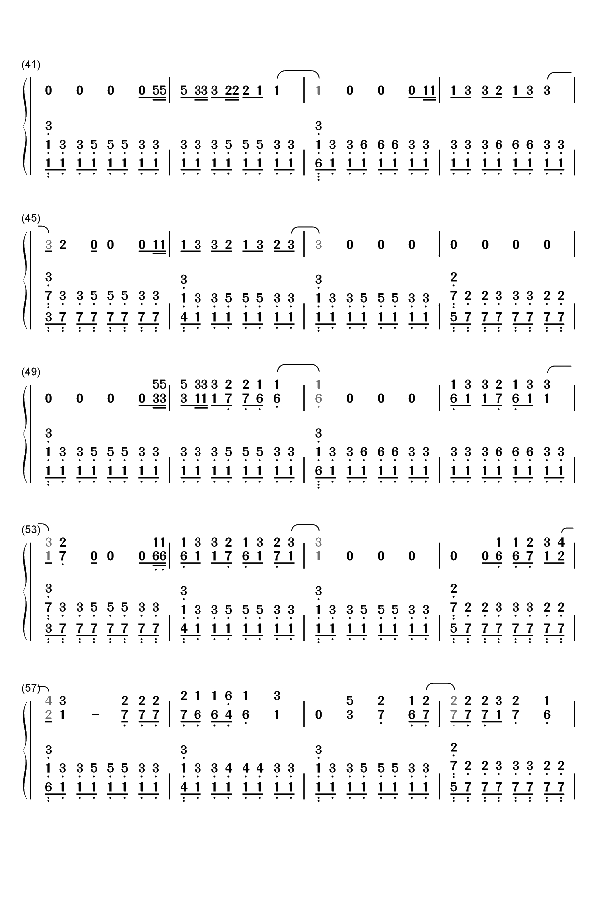 Hello My Love-Westlife双手简谱预览3