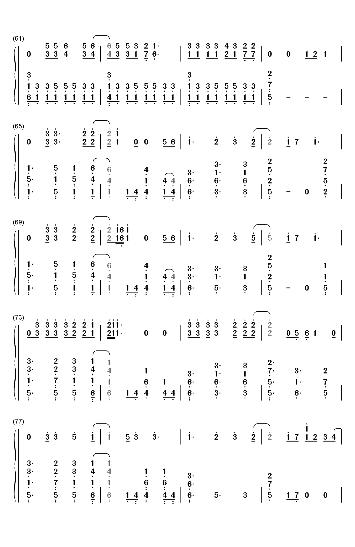 Hello My Love-Westlife双手简谱预览4