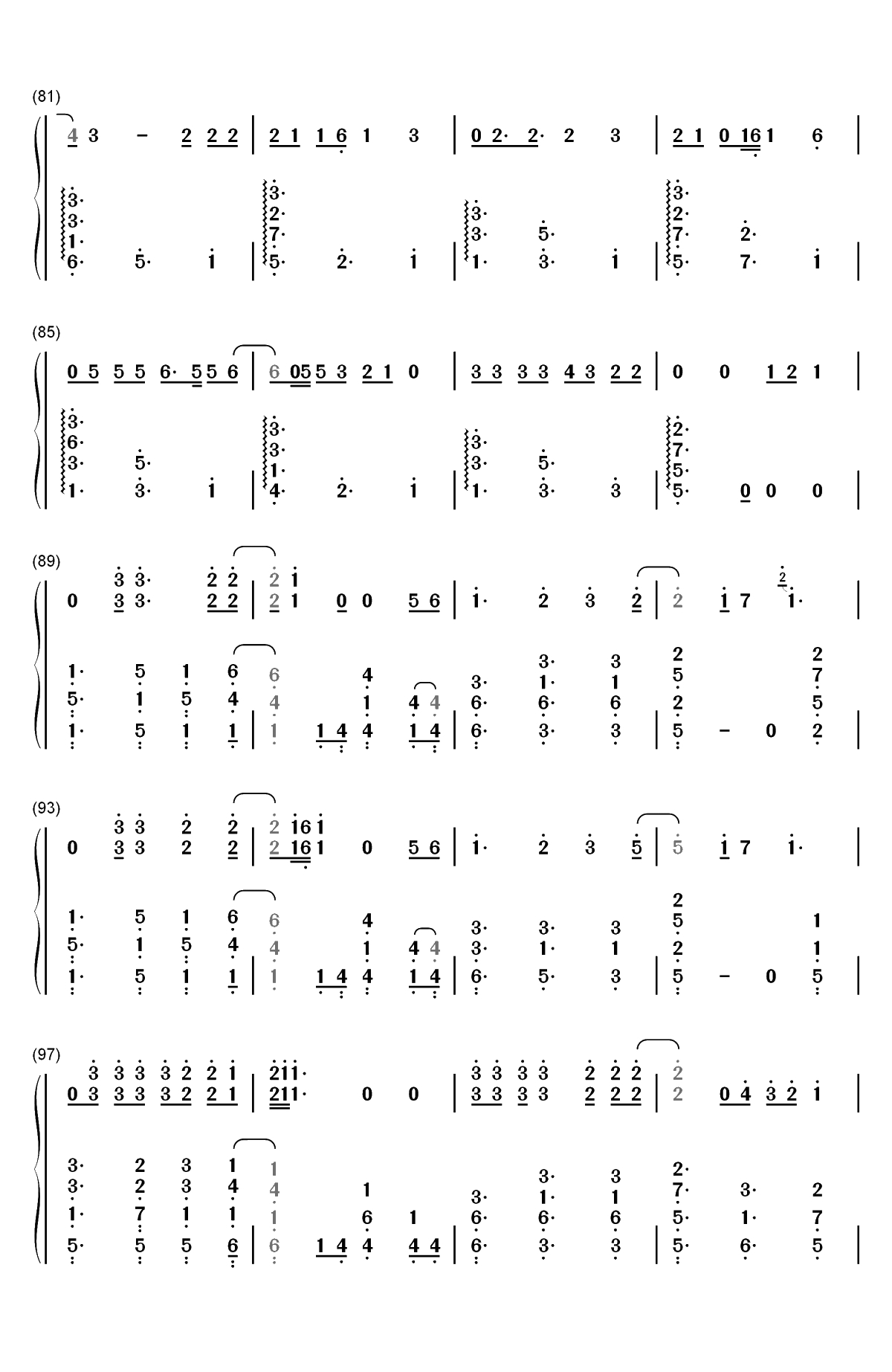 Hello My Love-Westlife双手简谱预览5