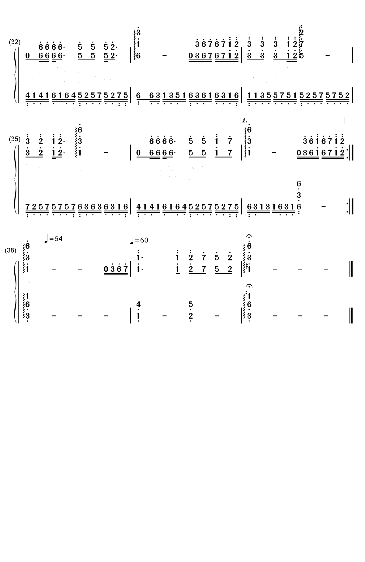 没有情人的情人节-完美版双手简谱预览3