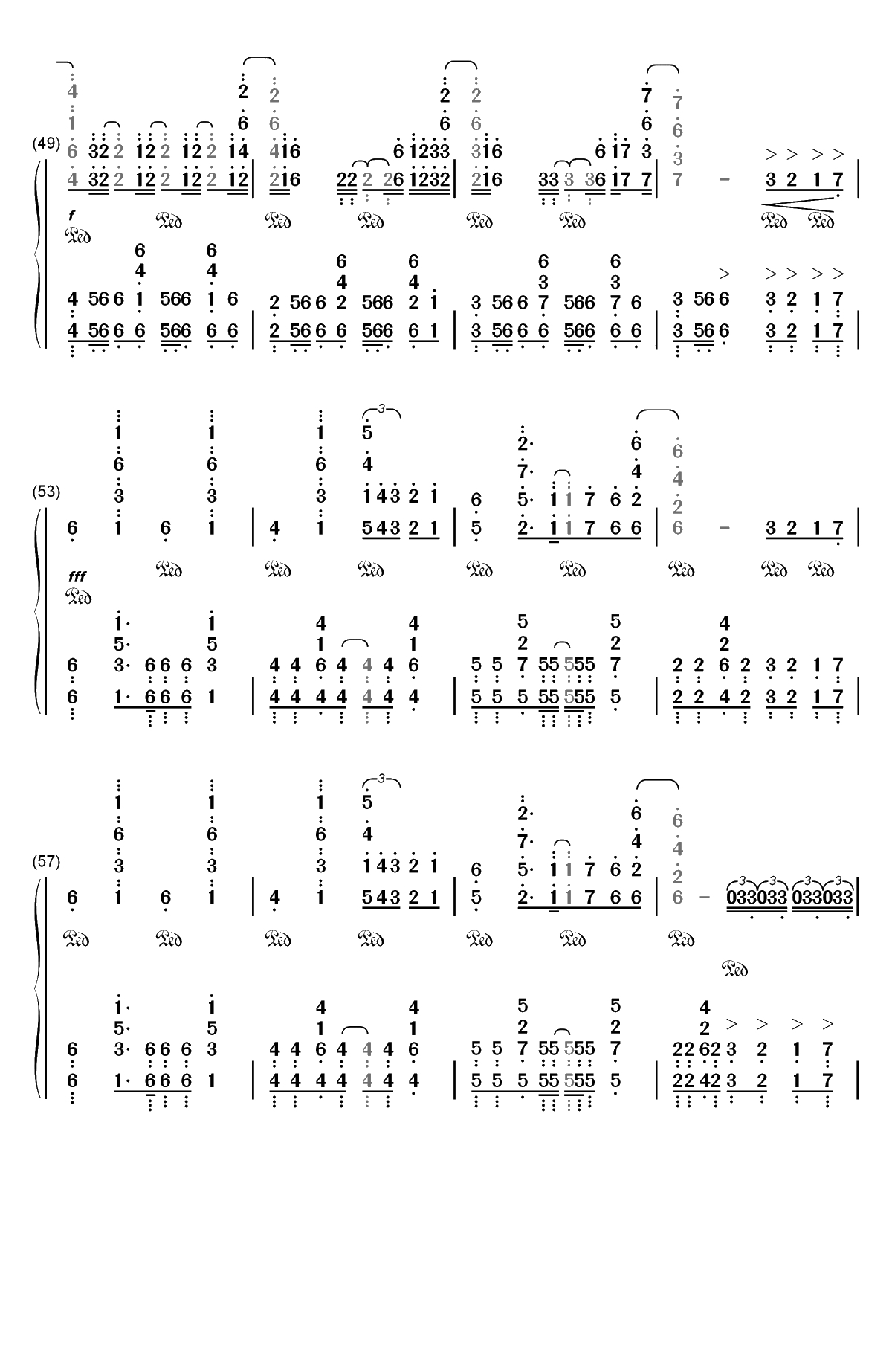 Rise-华丽版-2018英雄联盟全球赛主题曲-Mr.Li双手简谱预览4
