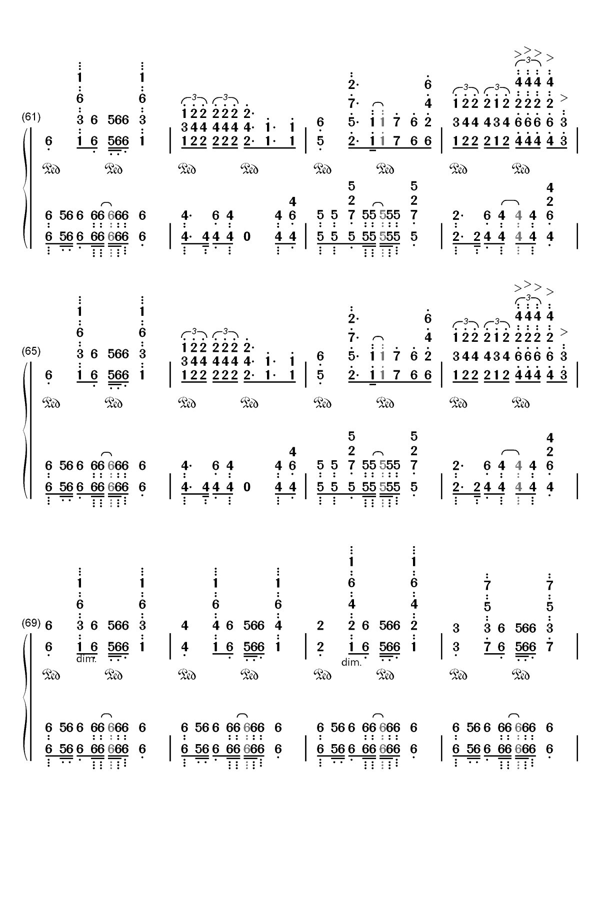 Rise-华丽版-2018英雄联盟全球赛主题曲-Mr.Li双手简谱预览5